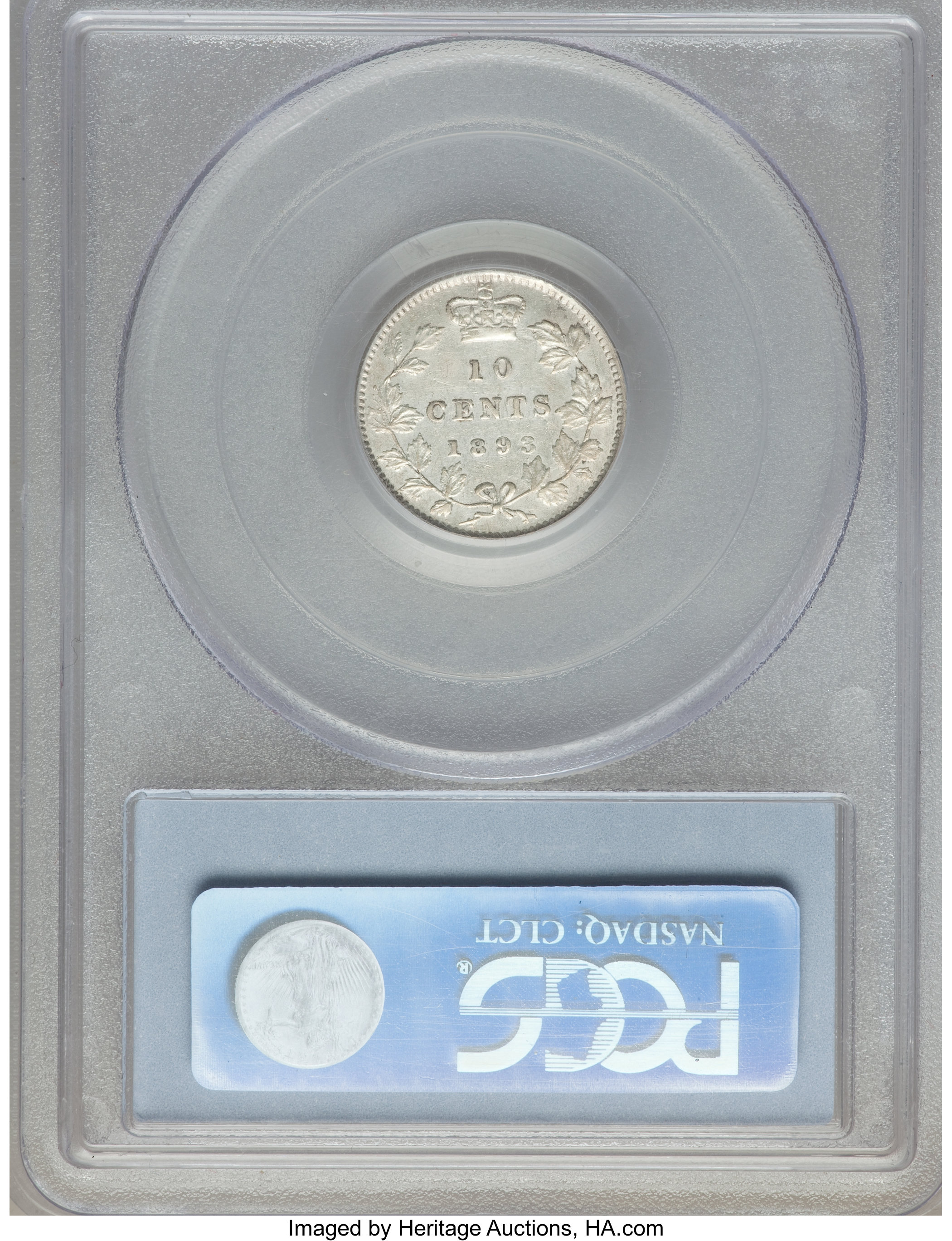 1893 10c Round Top 3 AU50 thumbnail 15