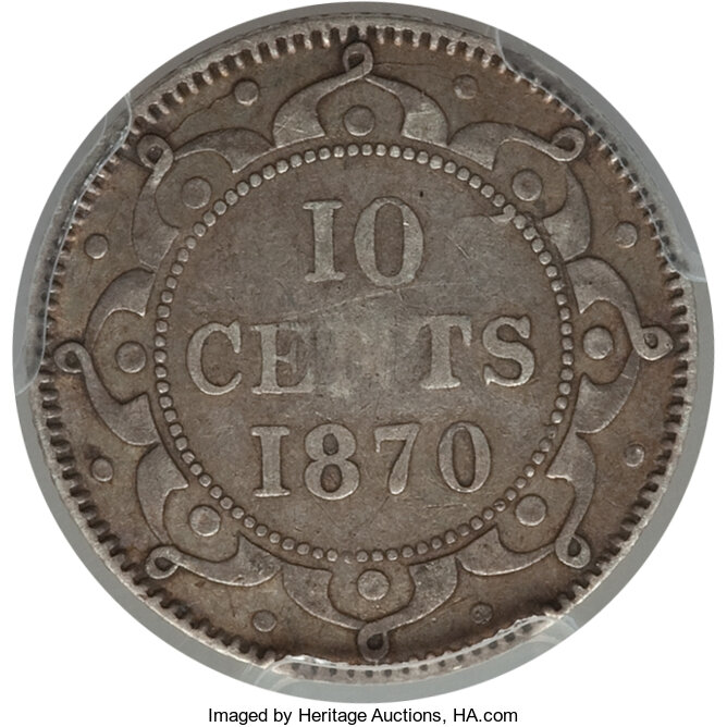 1870 10c Newfoundland, Reeded Edge AU58 thumbnail 13