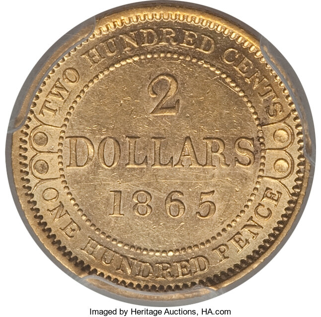 1865 $2 Newfoundland AU55 thumbnail 16