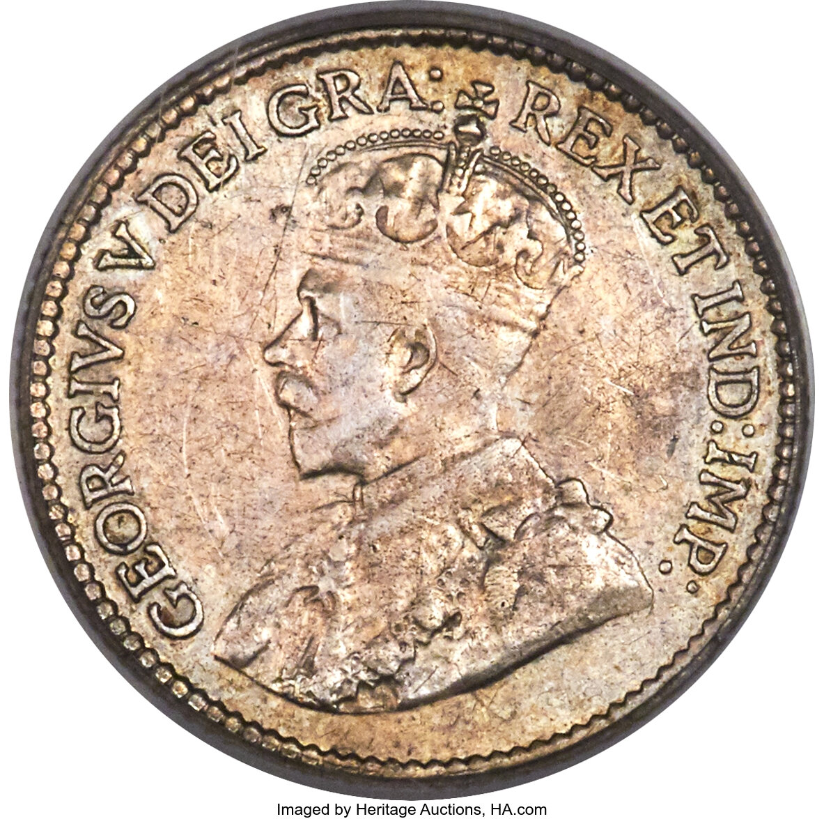 Canada: George V 5 Cents 1921 VF30 PCGS,...