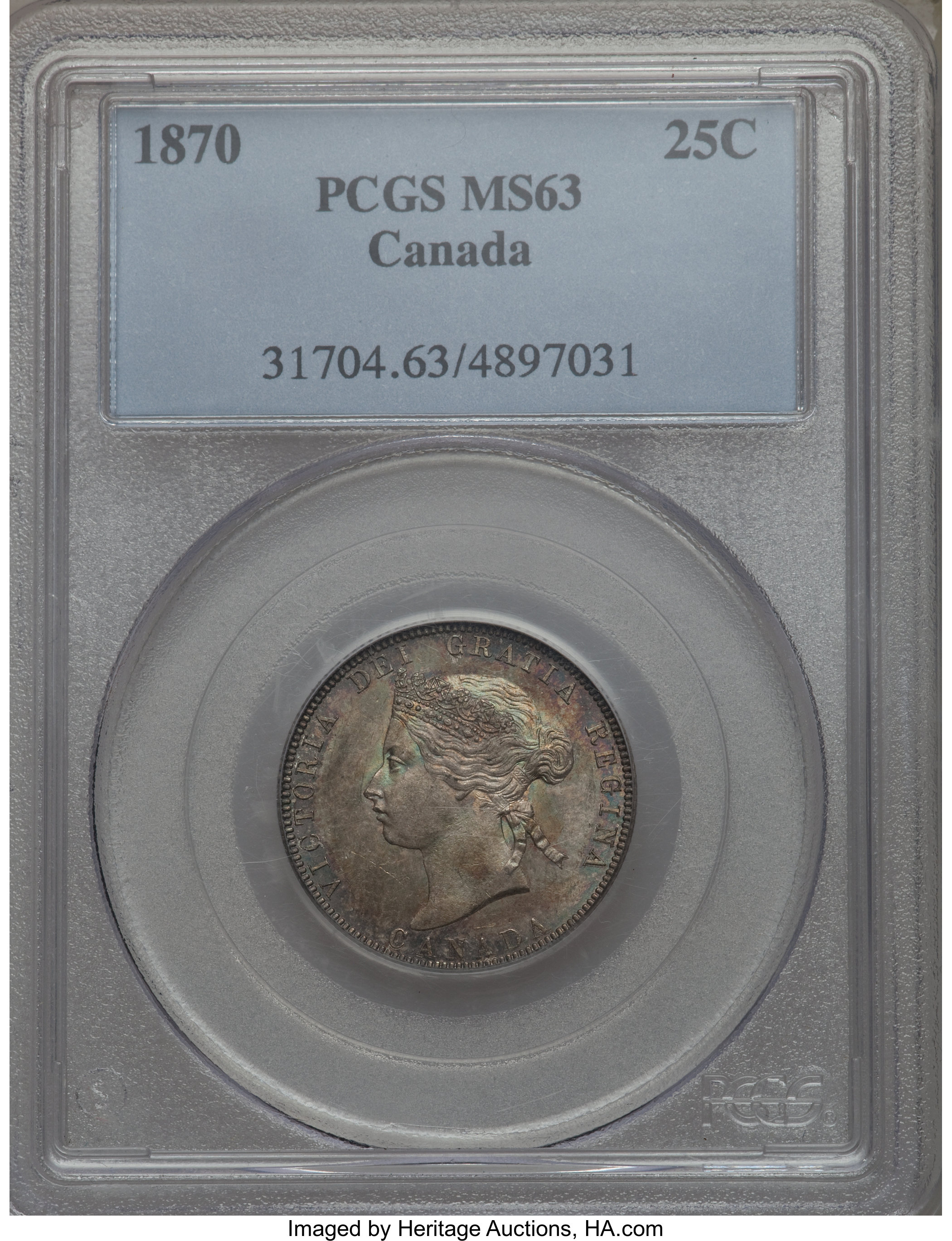 1870 25c Obverse 1 MS61 thumbnail 20
