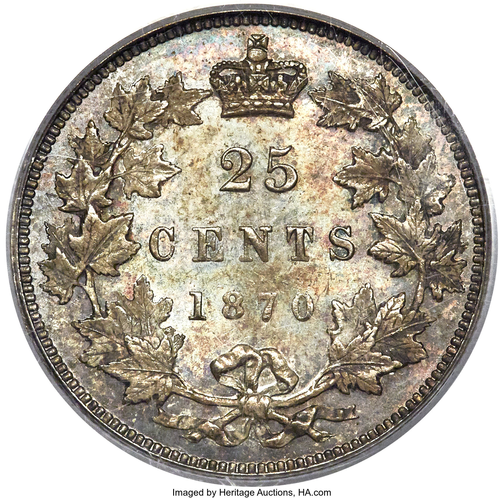 1870 25c Obverse 1 MS61 thumbnail 22