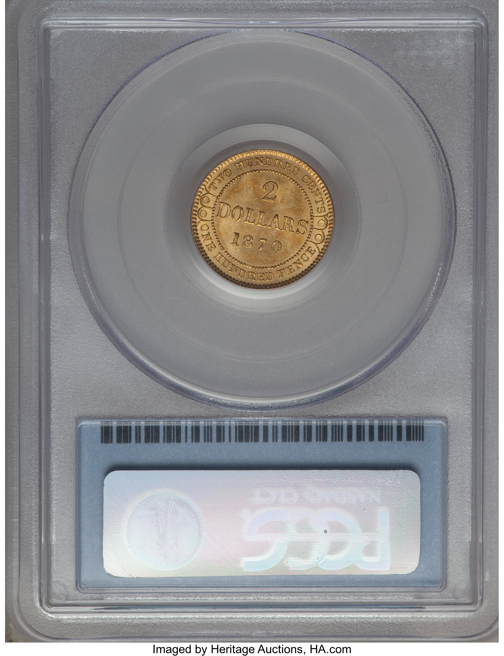 1870 $2 Newfoundland, 2 Dots MS61 thumbnail 10