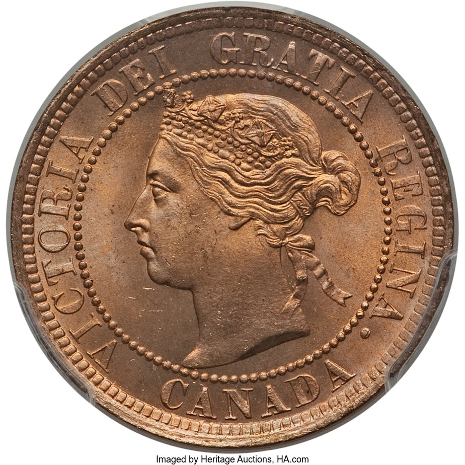 image for: Canada: Victoria Cent 1887 MS65 Red PCGS,...