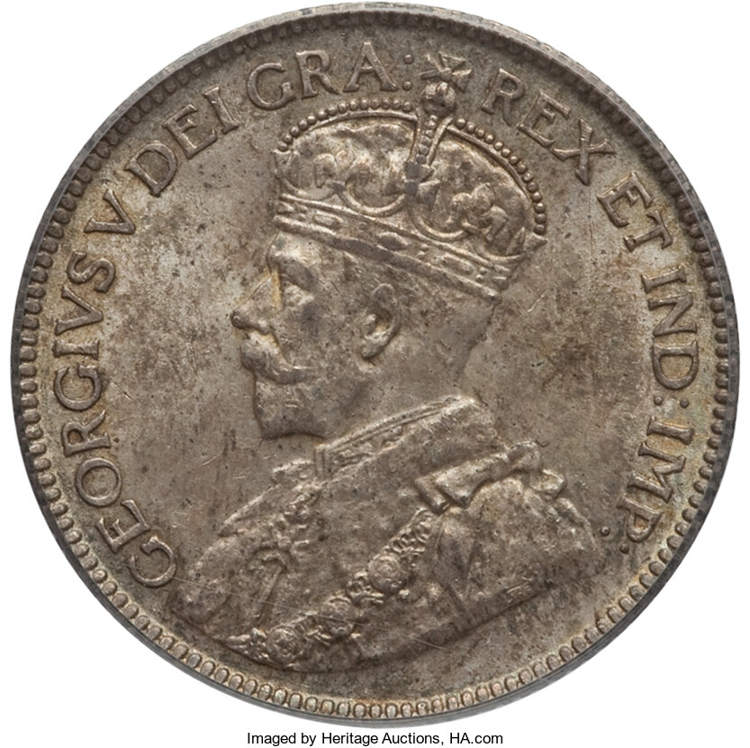 Canada: George V 25 Cents 1931 MS63 PCGS,...