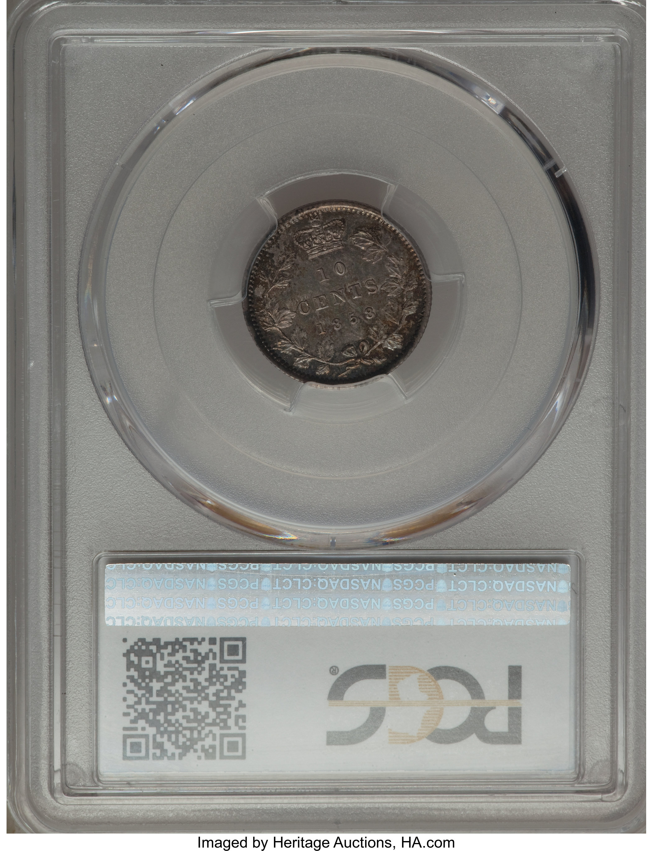 1858 10c Province of Canada MS63 thumbnail 11