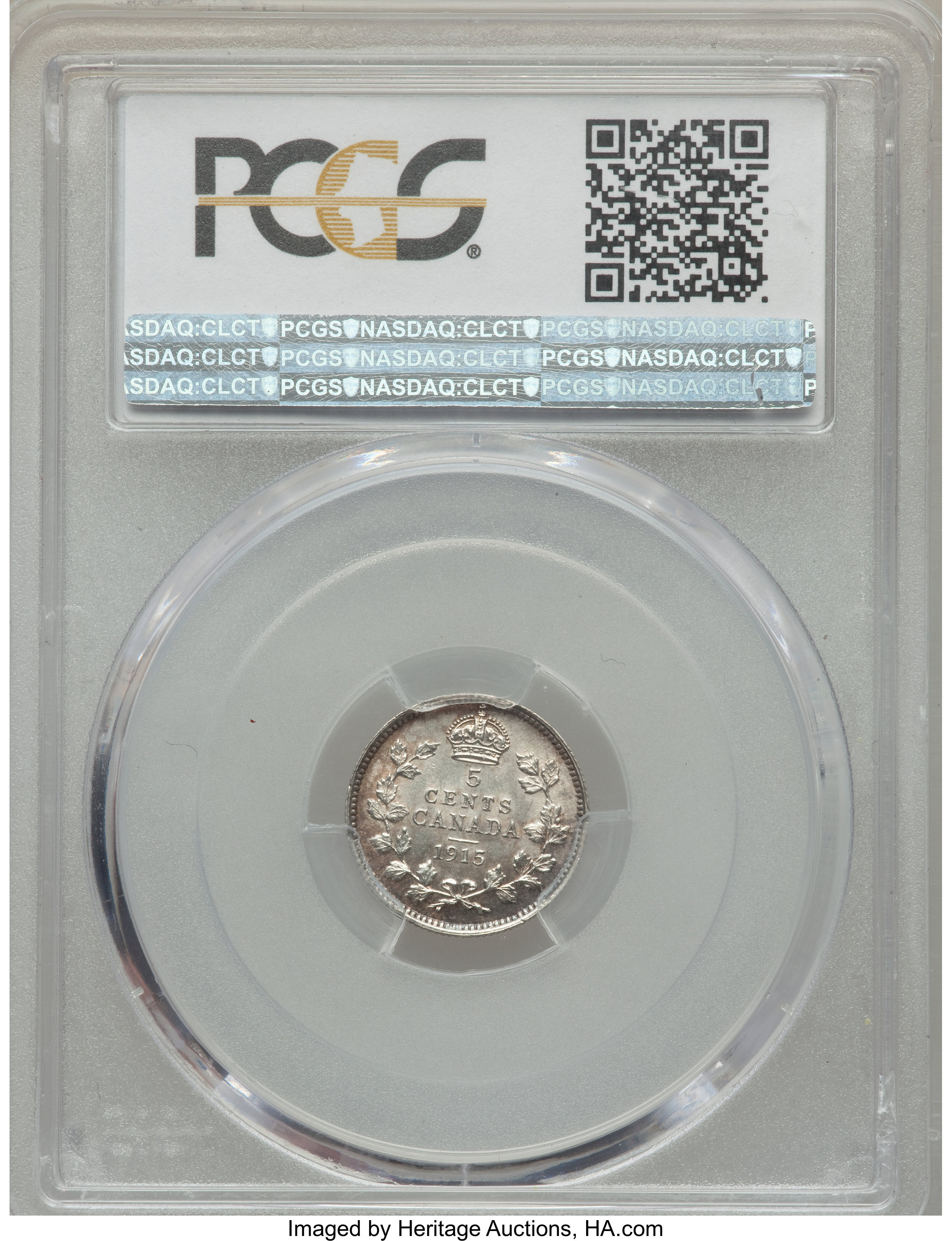 George V 5c Silver, 1911-1921 [Type] MS61 thumbnail 6