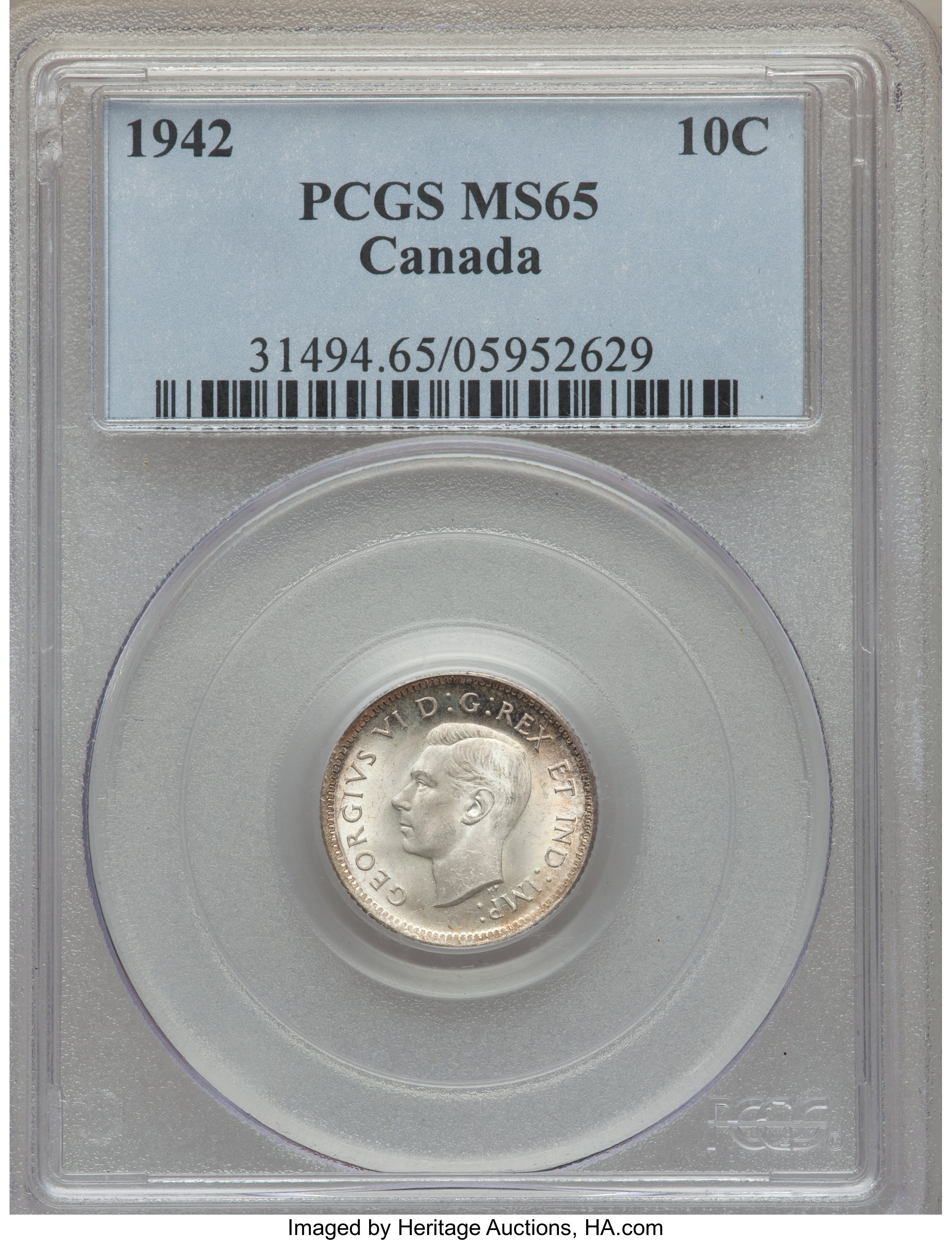 1942 10c Bluenose VF30 thumbnail 11
