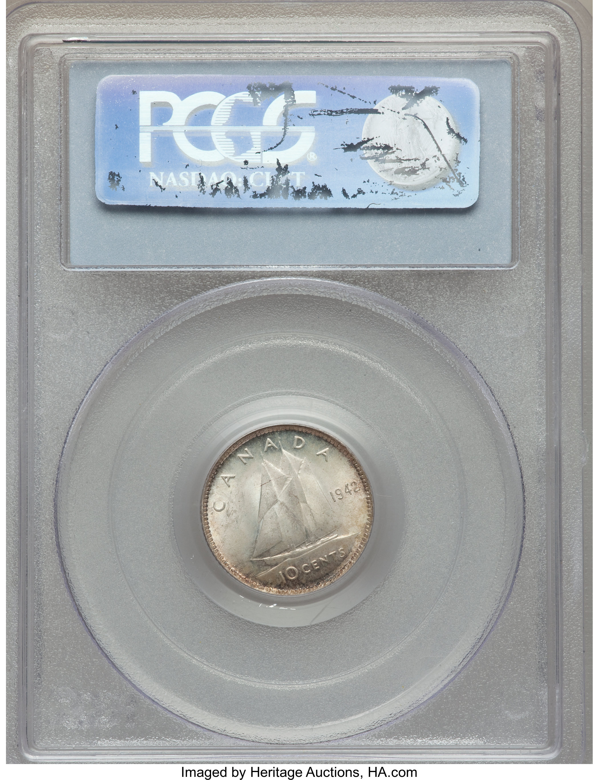 1942 10c Bluenose VF30 thumbnail 12