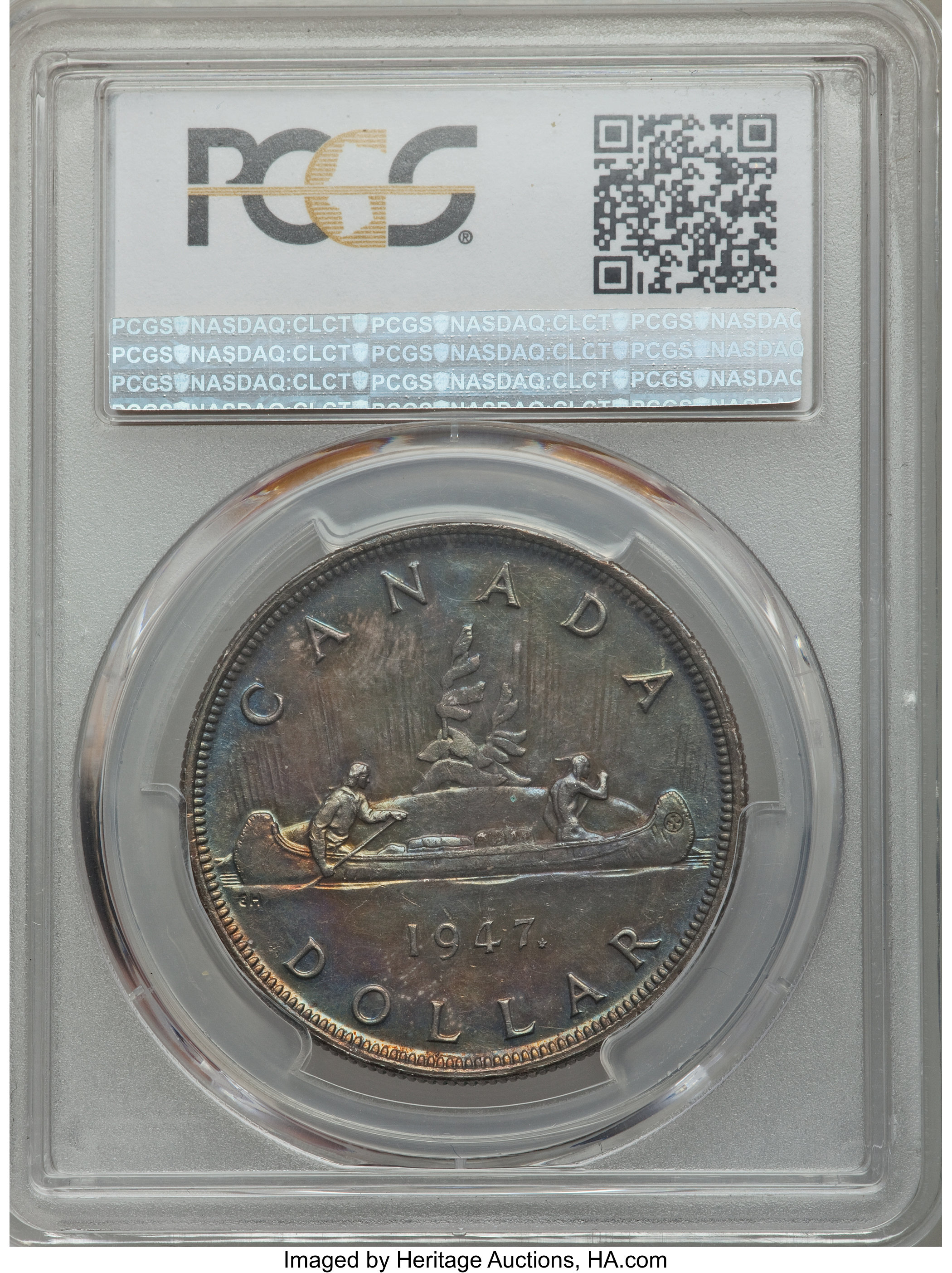 1947 S$1 Maple Leaf MS (KM-37) MS63 thumbnail 17