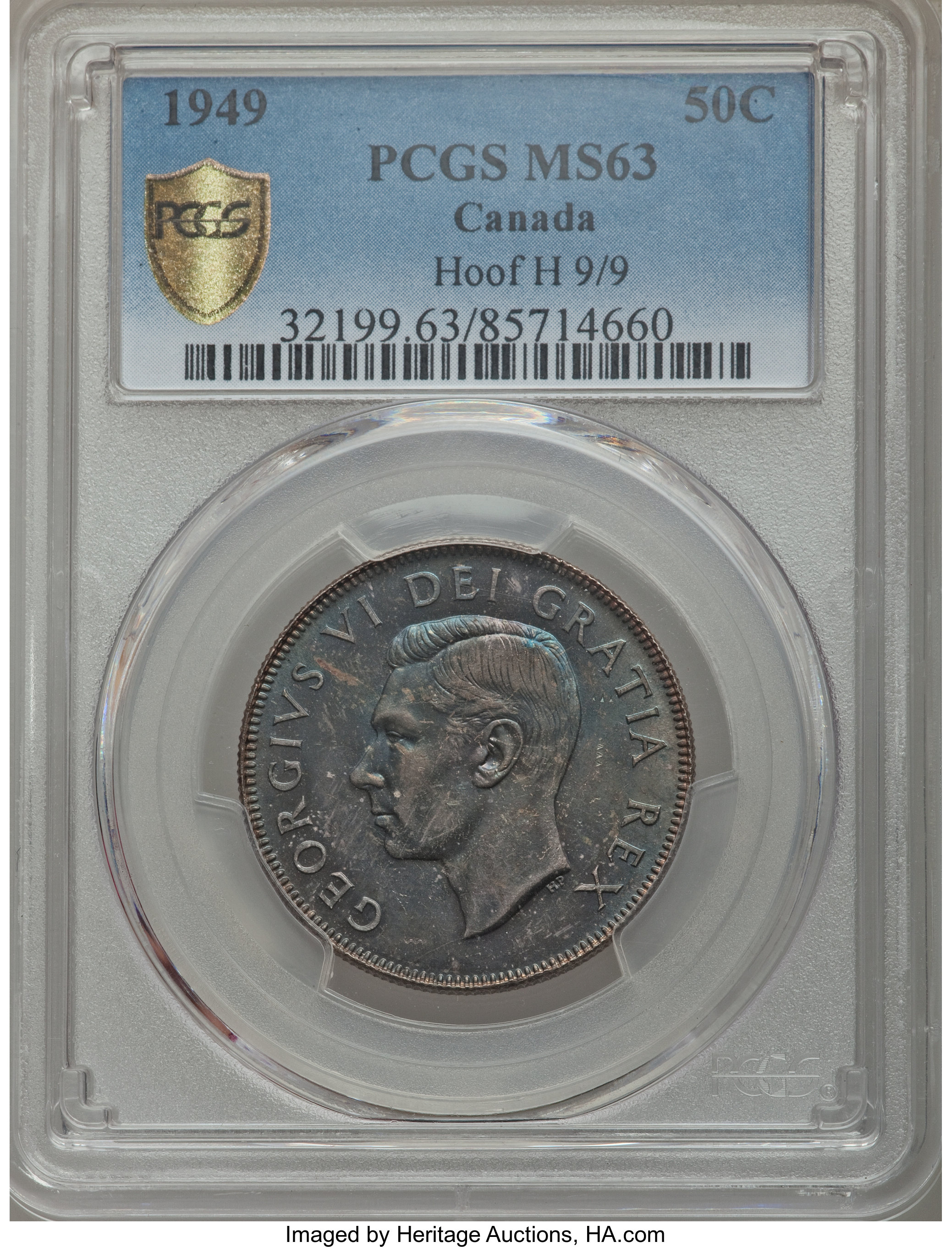 1949 50c Hoof over 9/9 AG3 thumbnail 4