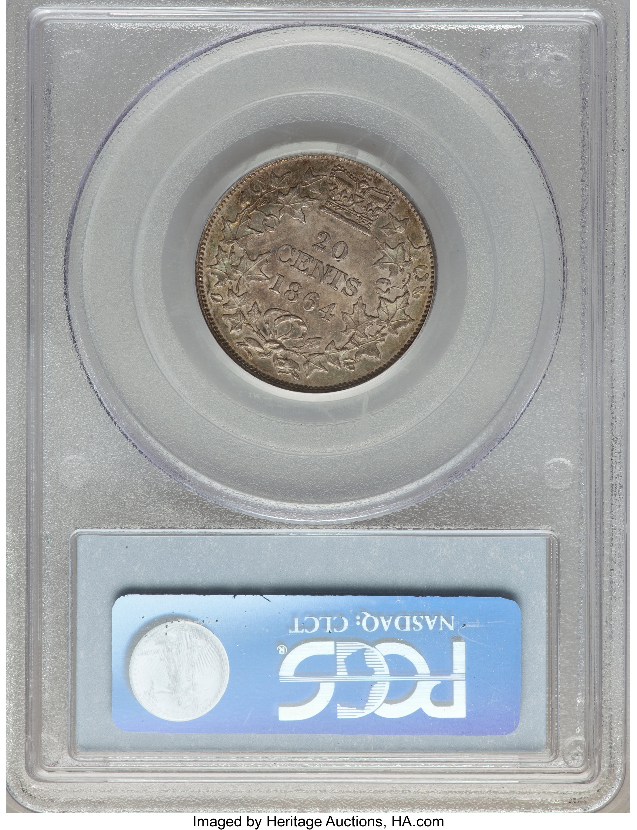 1864 20c New Brunswick MS61 thumbnail 3