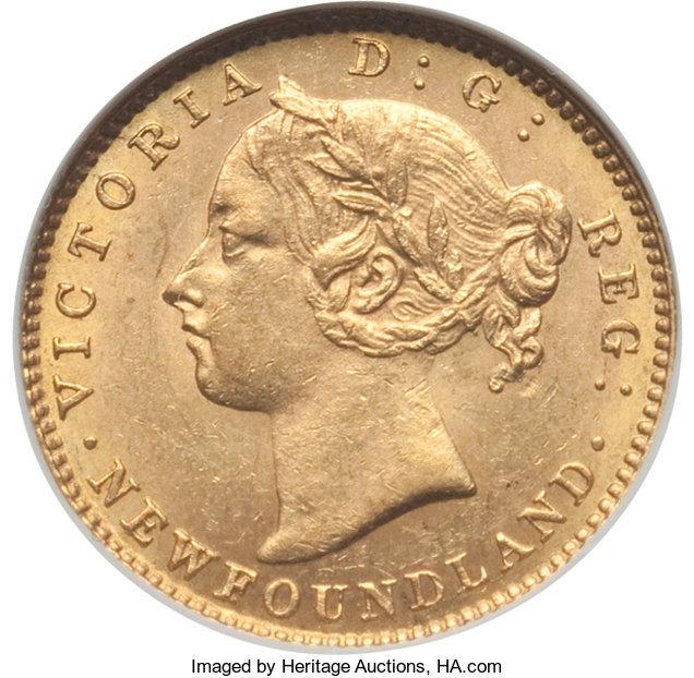 Canada: Newfoundland. Victoria gold 2 Dollars 1888 MS61 ANACS,...