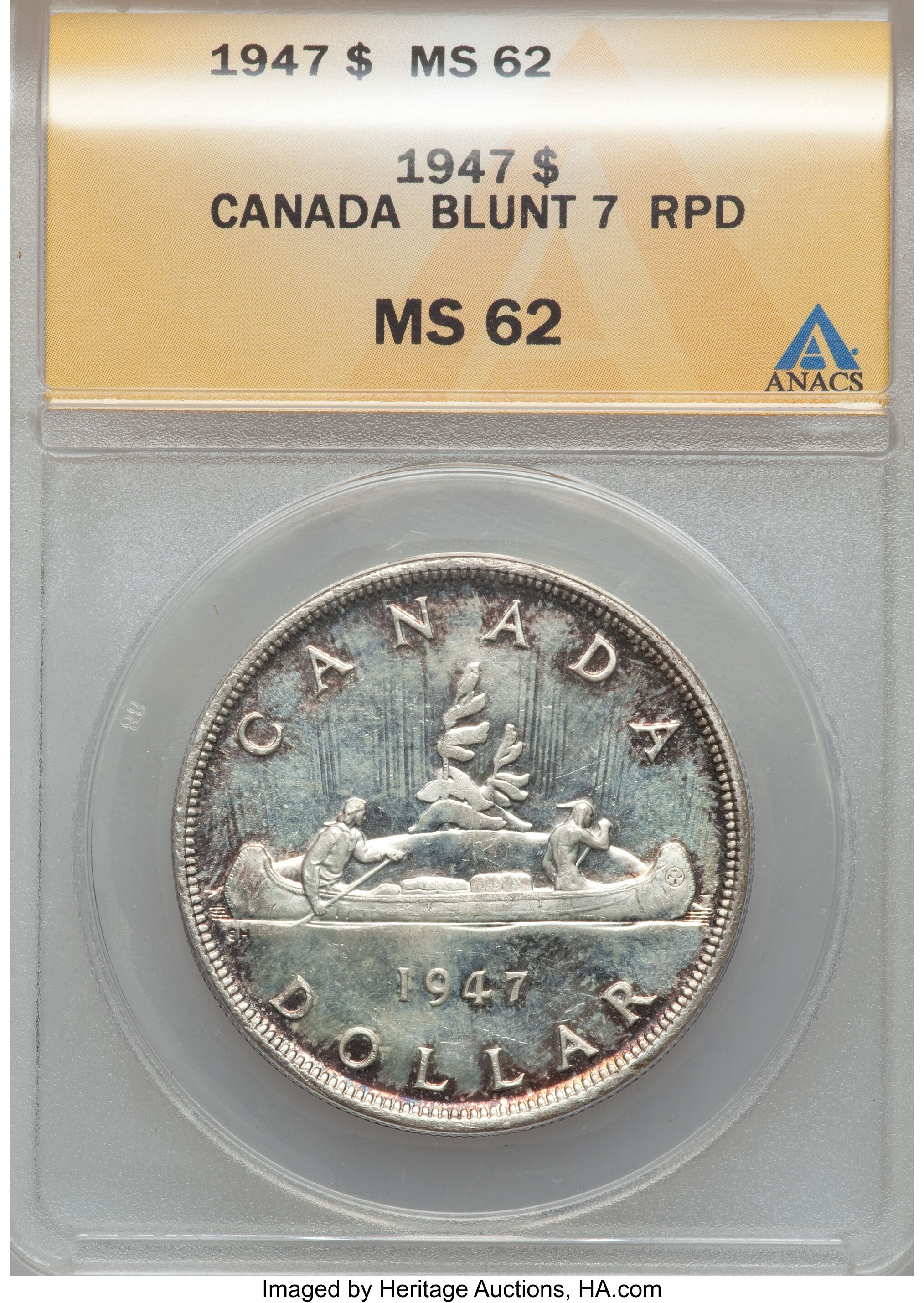 Canada: George VI Dollar 1947,...