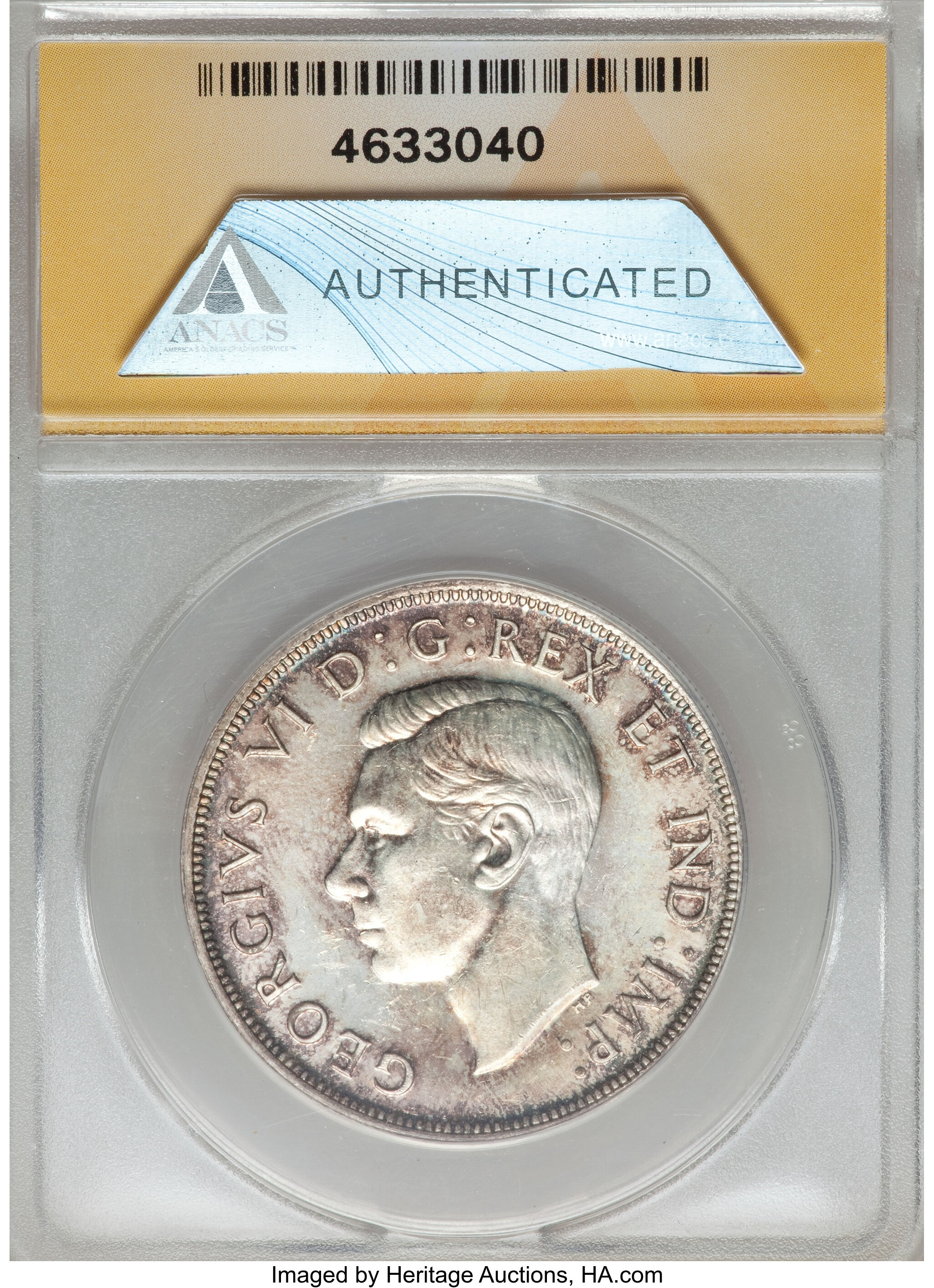 1947 S$1 Blunt 7 MS (KM-37) AU55 thumbnail 14