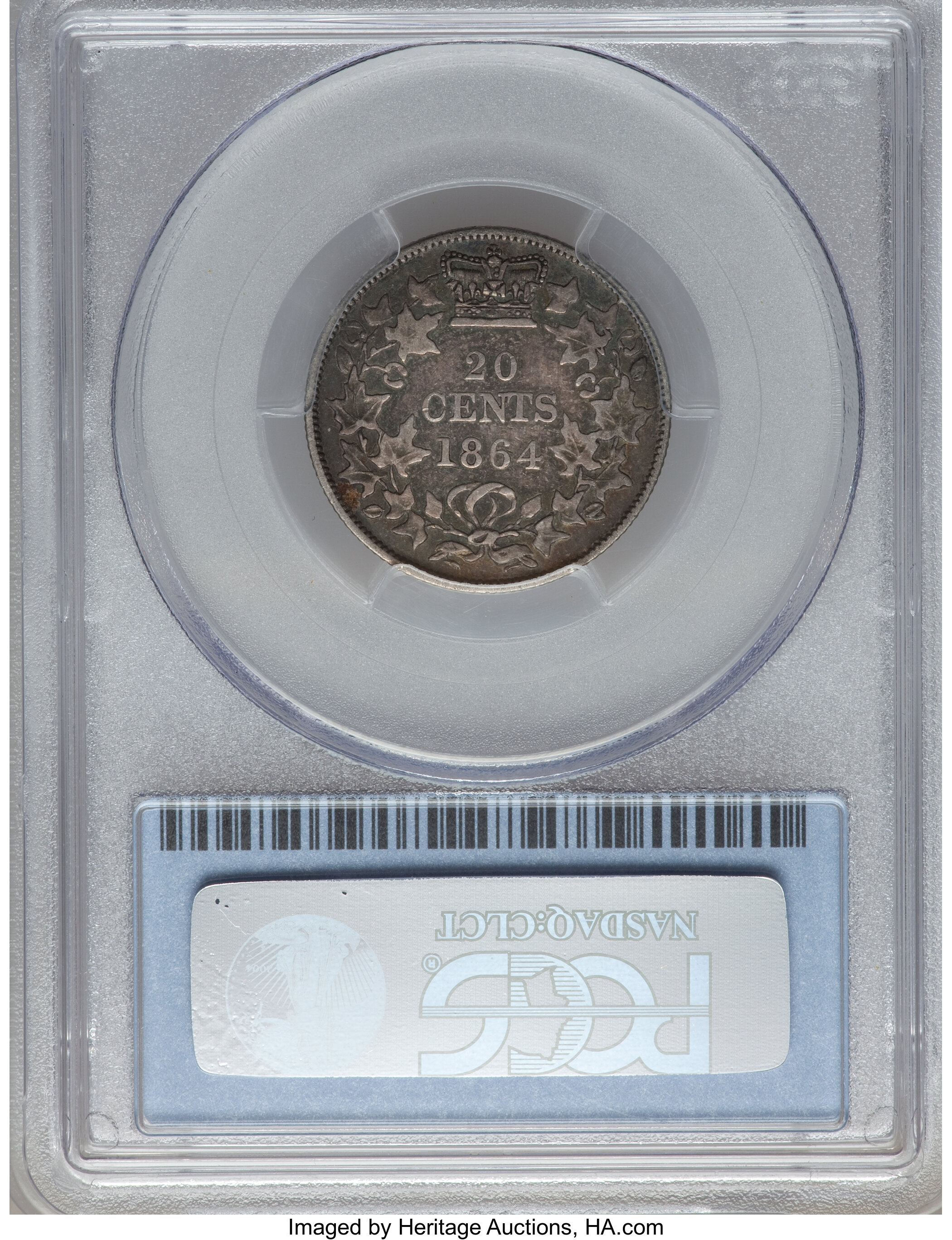 1864 20c New Brunswick VF30 thumbnail 2