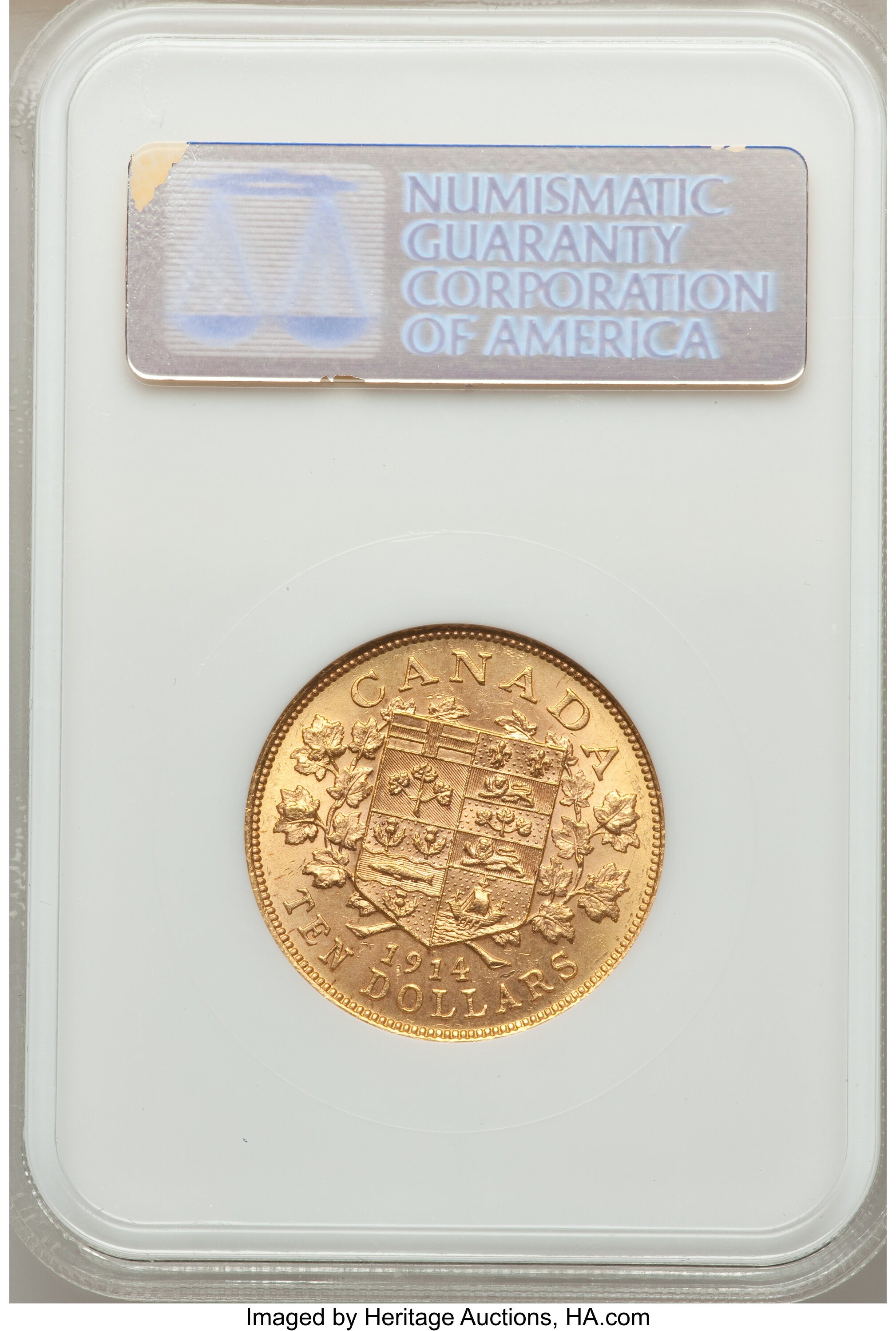 1914 G$10 MS60 thumbnail 4