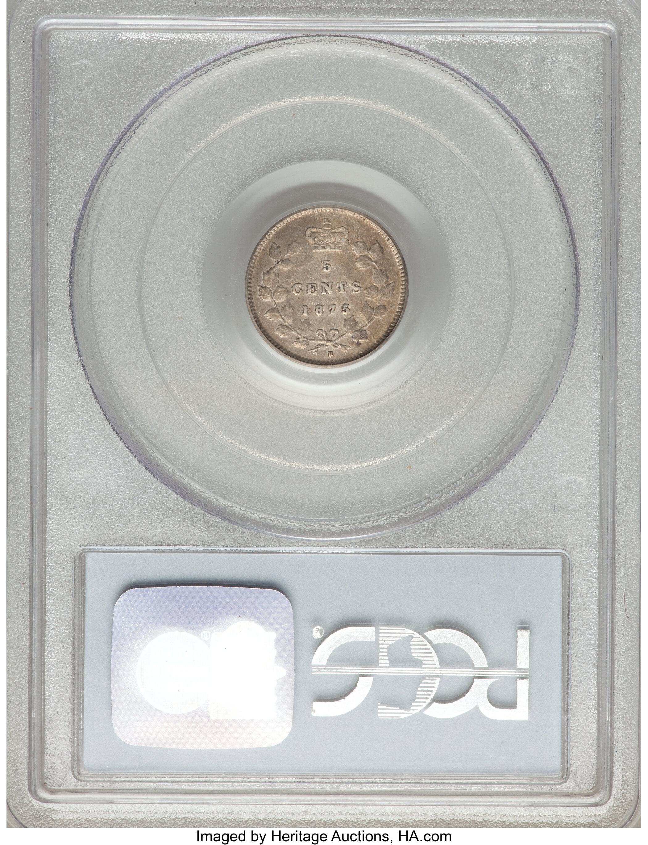 1875-H 5c Small Date MS61 thumbnail 19
