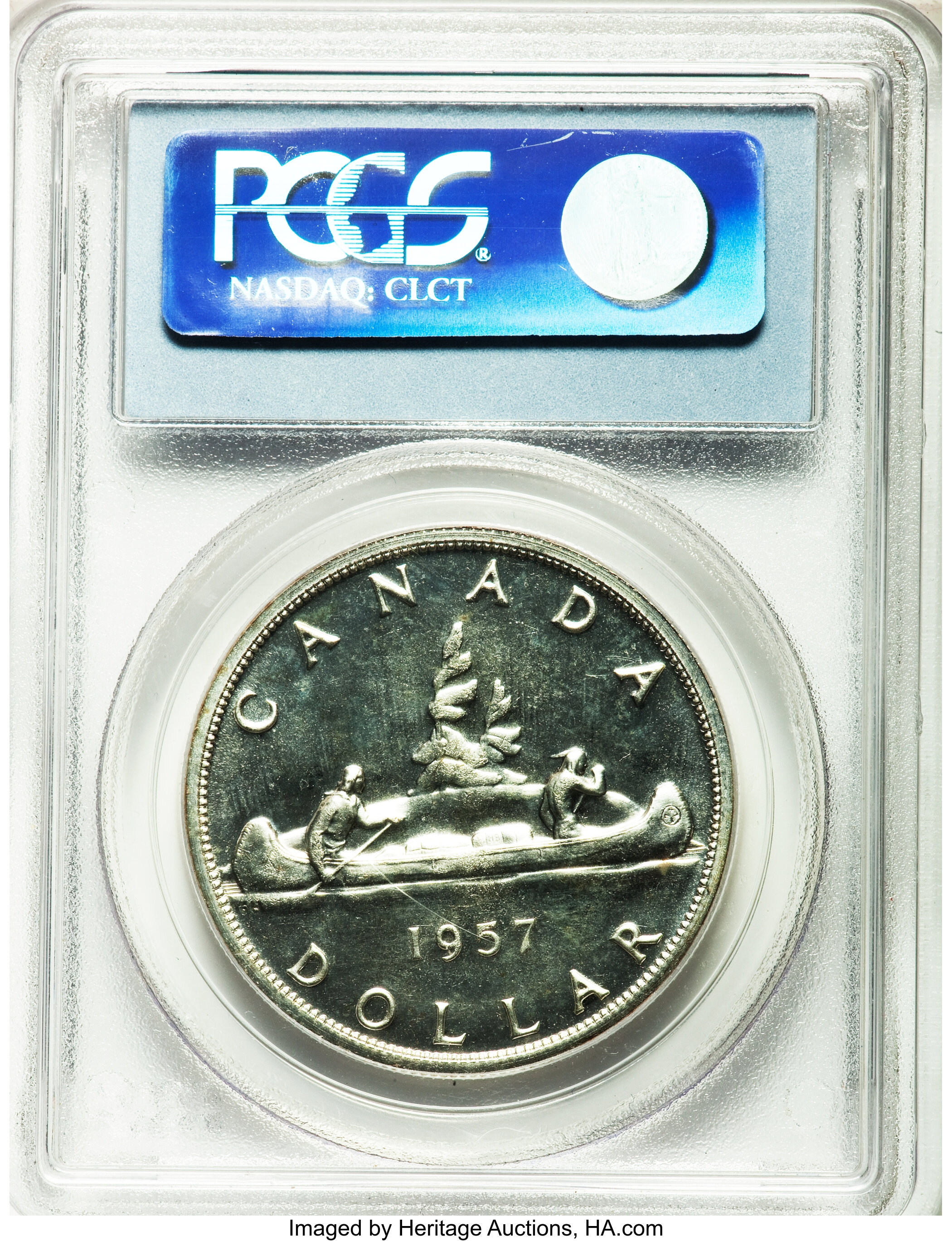 1957 S$1  PL MS66 thumbnail 12