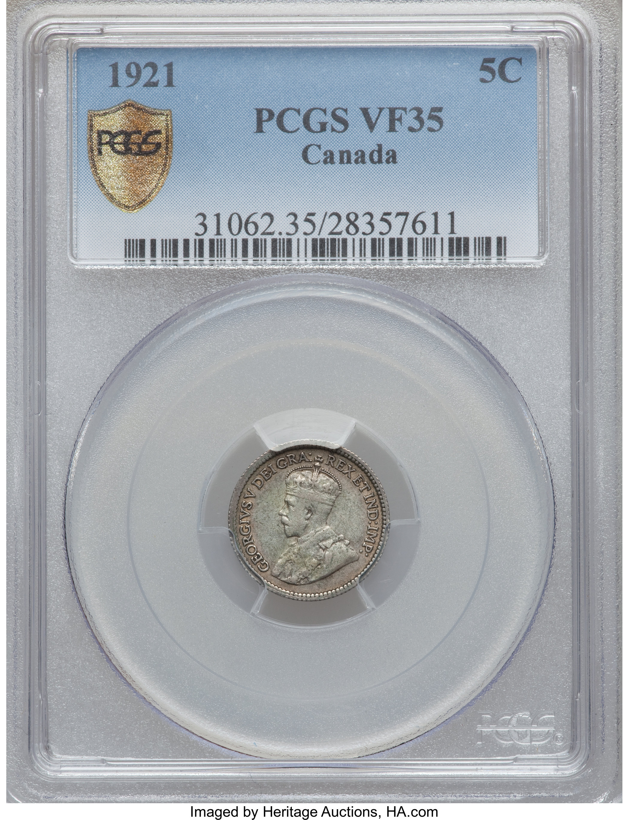 1921 5c VF35 thumbnail 6