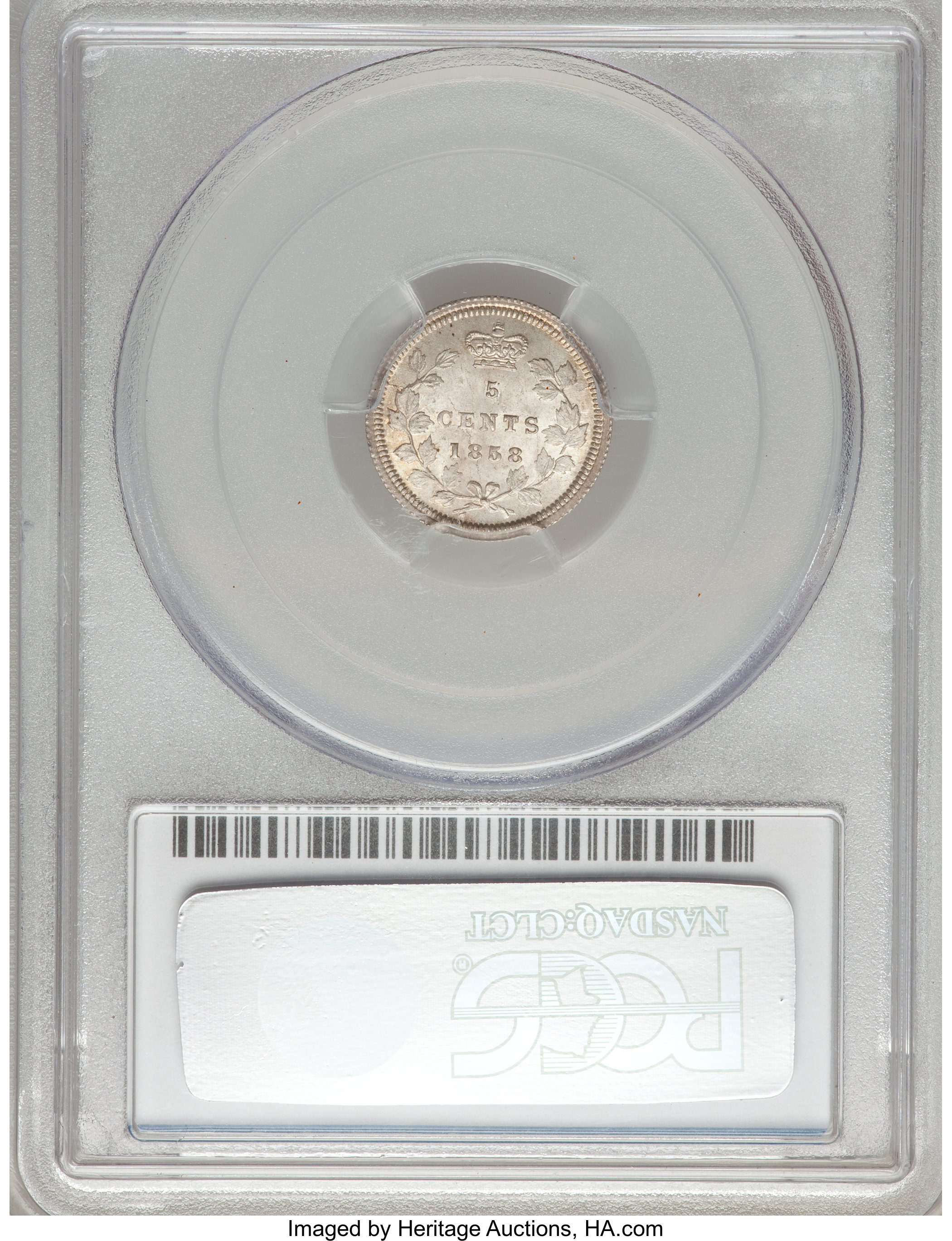 1858 5c Province of Canada, Small Date XF45 thumbnail 21