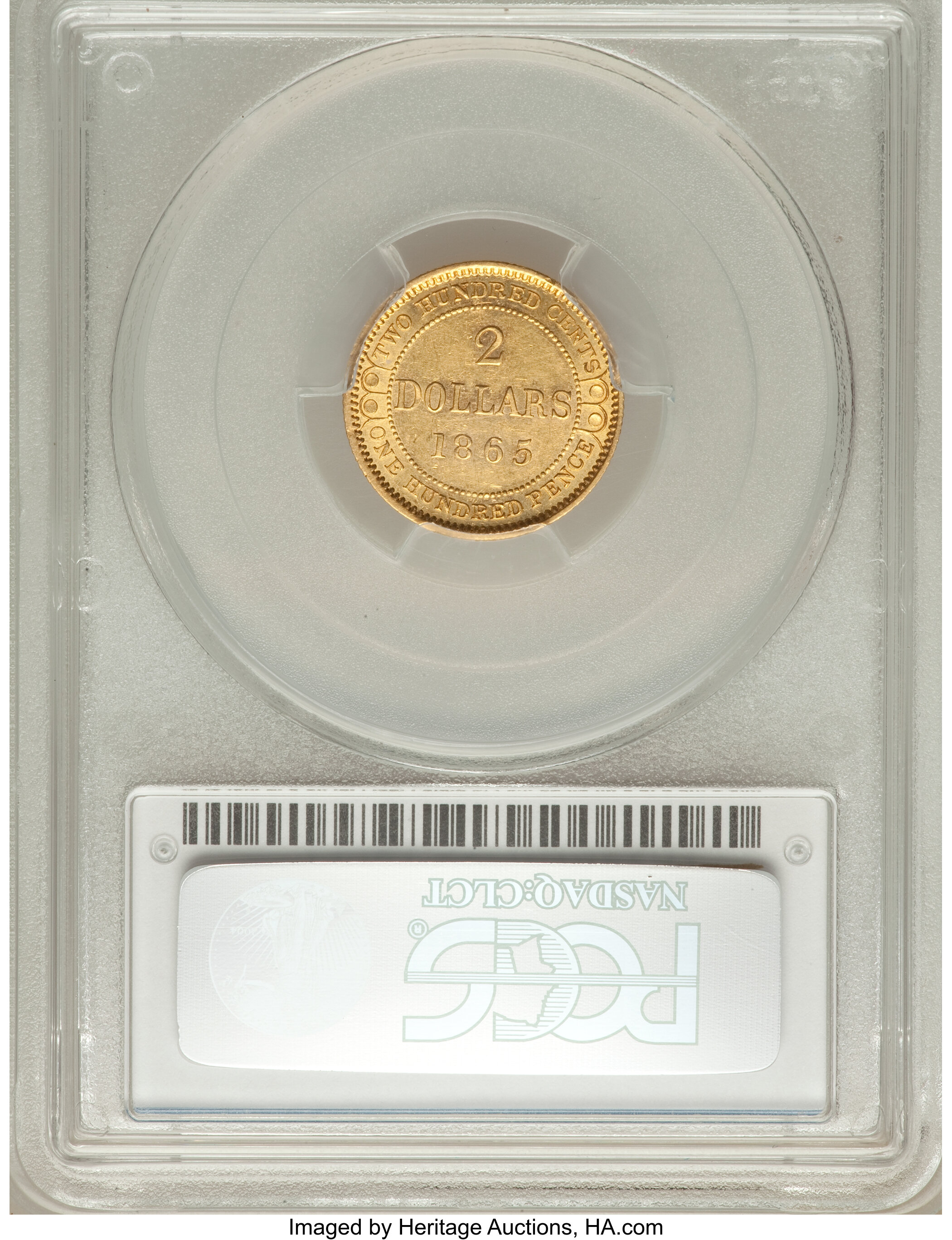 1865 $2 Newfoundland AU55 thumbnail 18