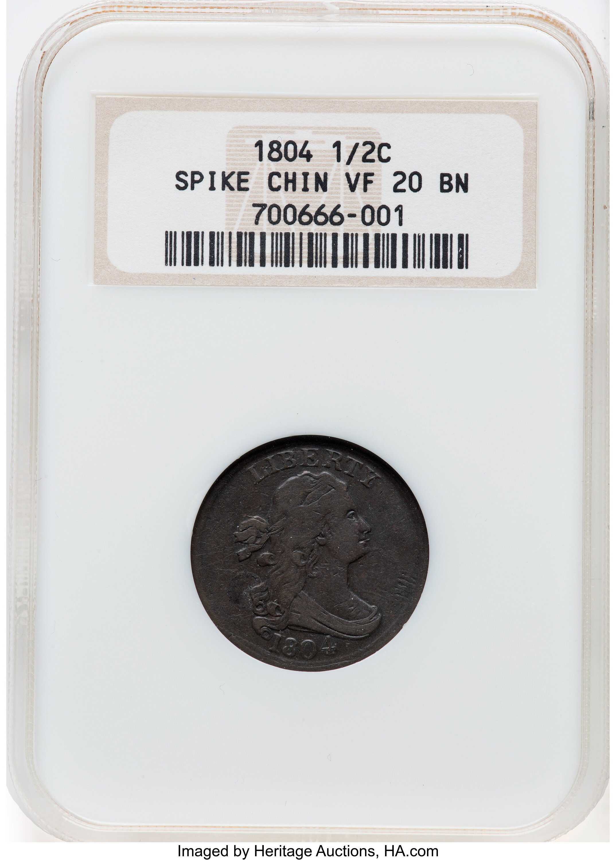 1804 1/2c Spiked Chin, C-6 MS BN AG3 BN thumbnail 14