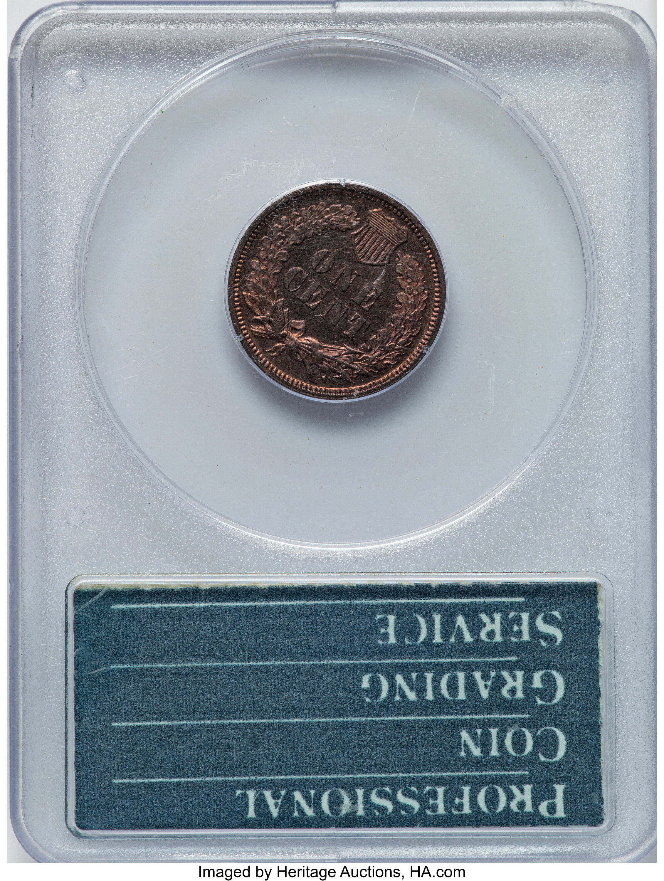 1890 1c PR RB PR63 RB CAC thumbnail 5