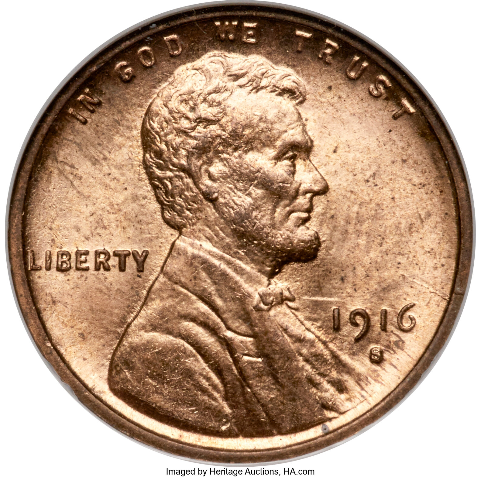 1916-S 1C MS65 Red NGC....