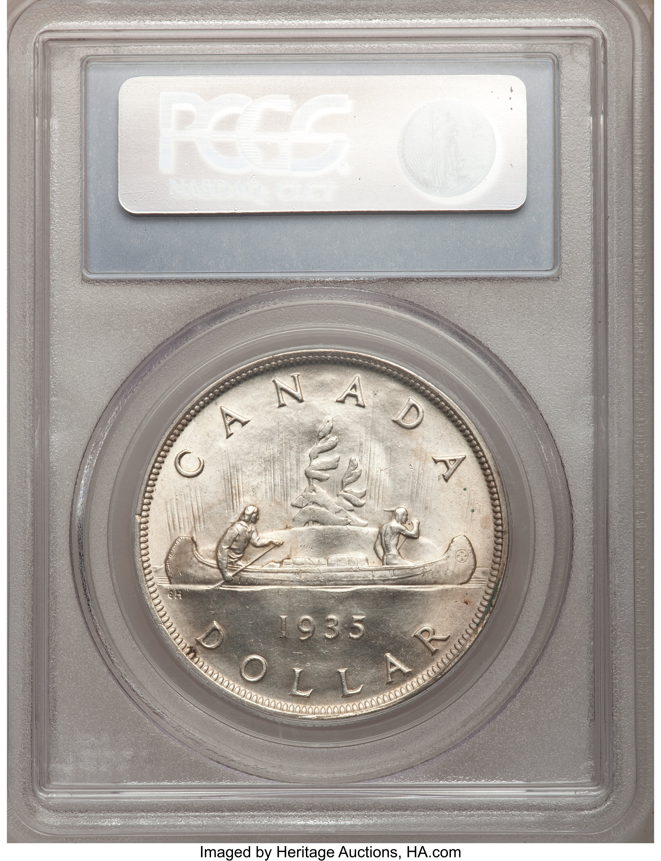 1935 S$1  MS (KM-36) AU58 thumbnail 13