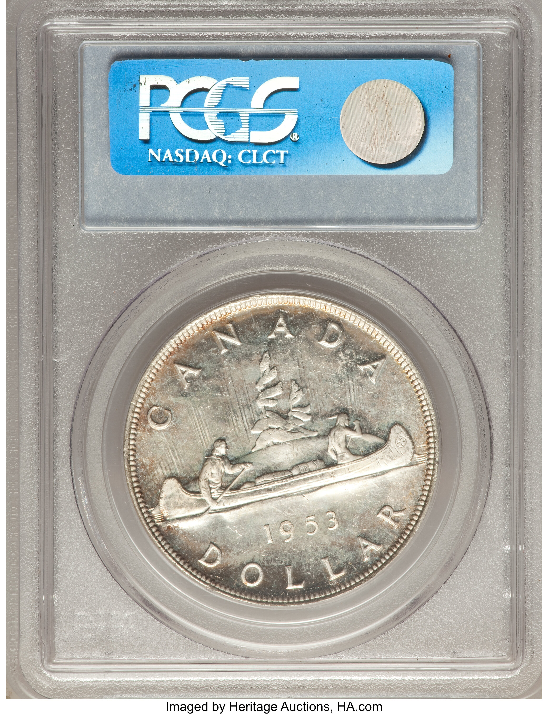 1953 S$1 No Strap MS64 thumbnail 21