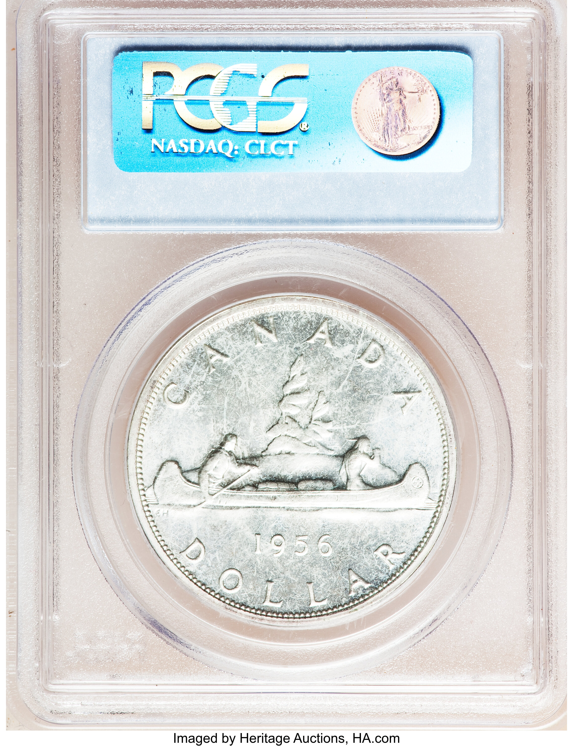 1956 S$1  PL MS64 thumbnail 2