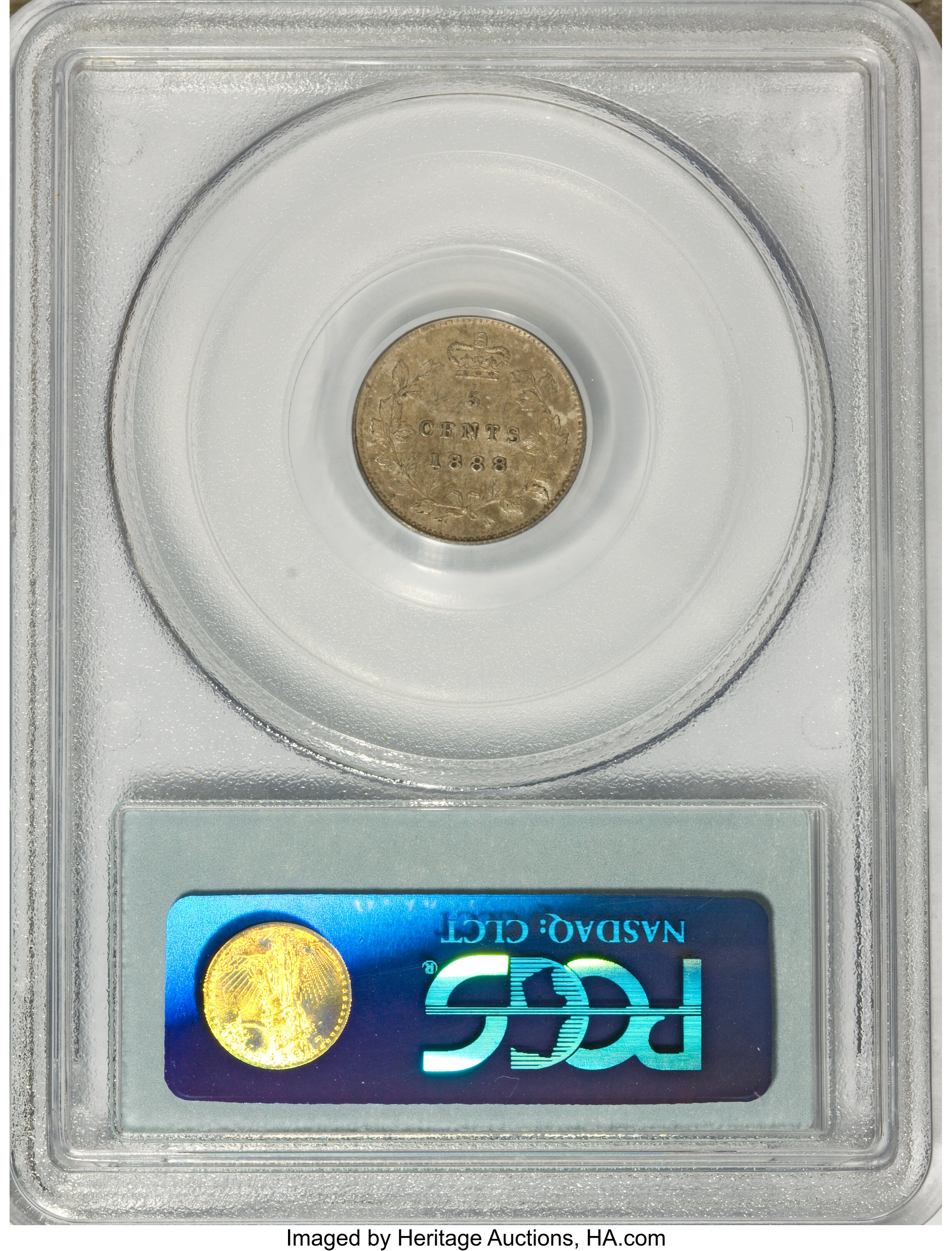 1888 5c AU55 thumbnail 4