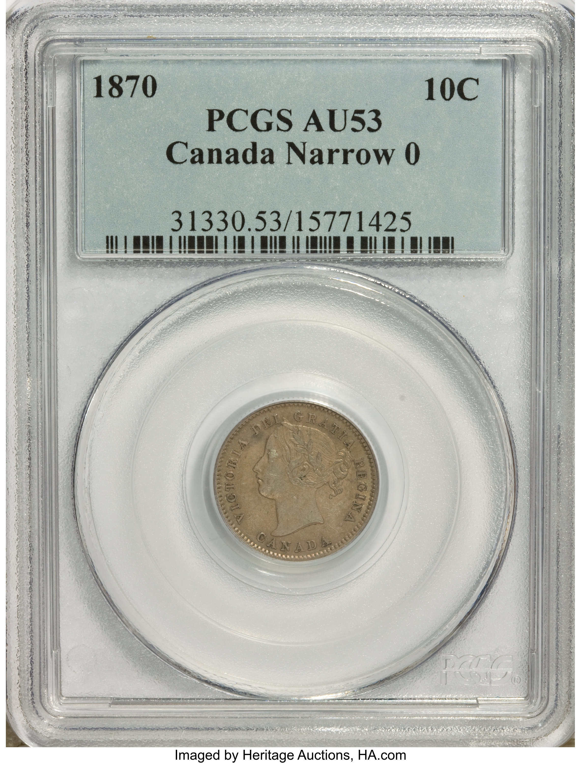 Canada: Victoria 10 Cents 1870,...