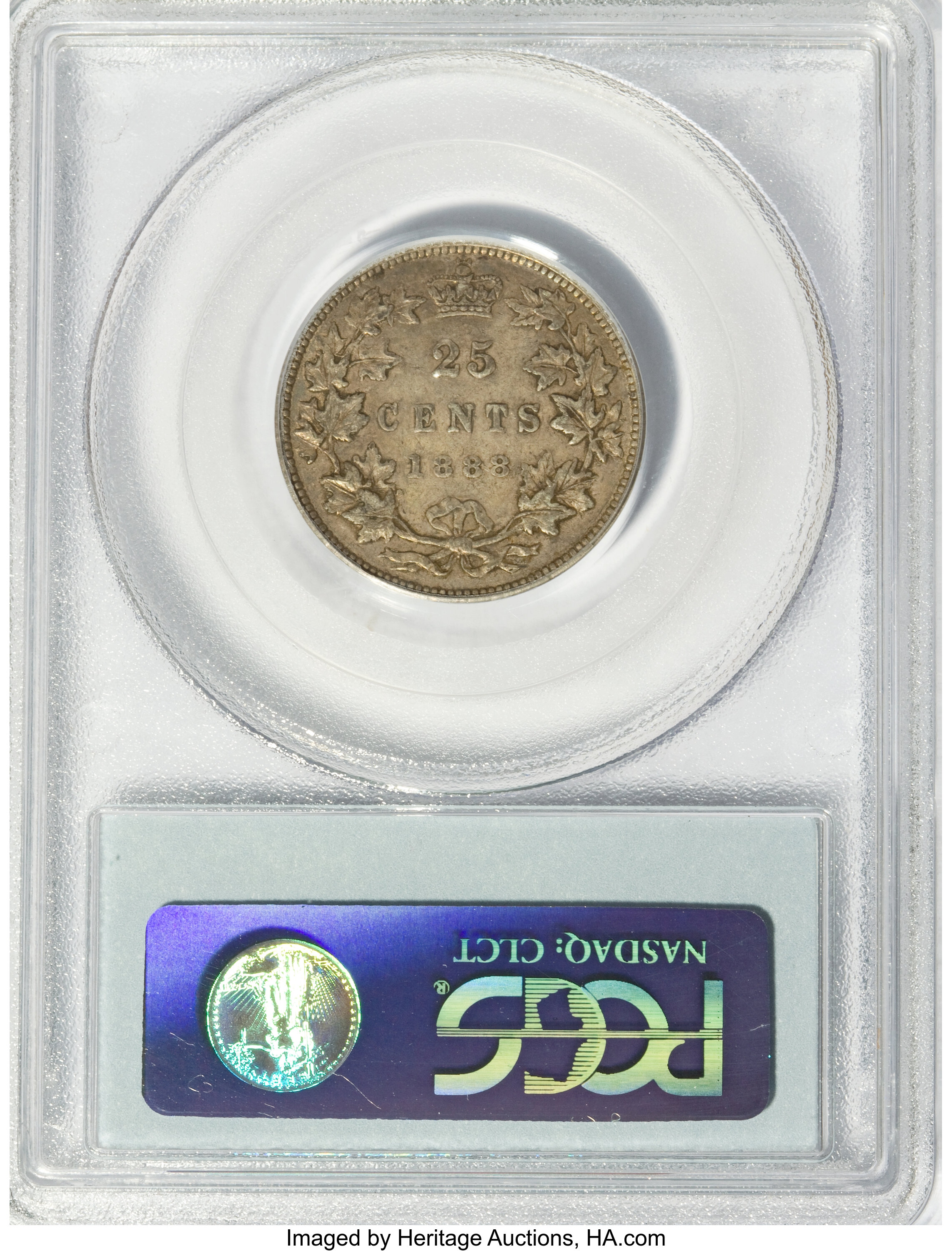 1888 25c Narrow 8 AU50 thumbnail 6