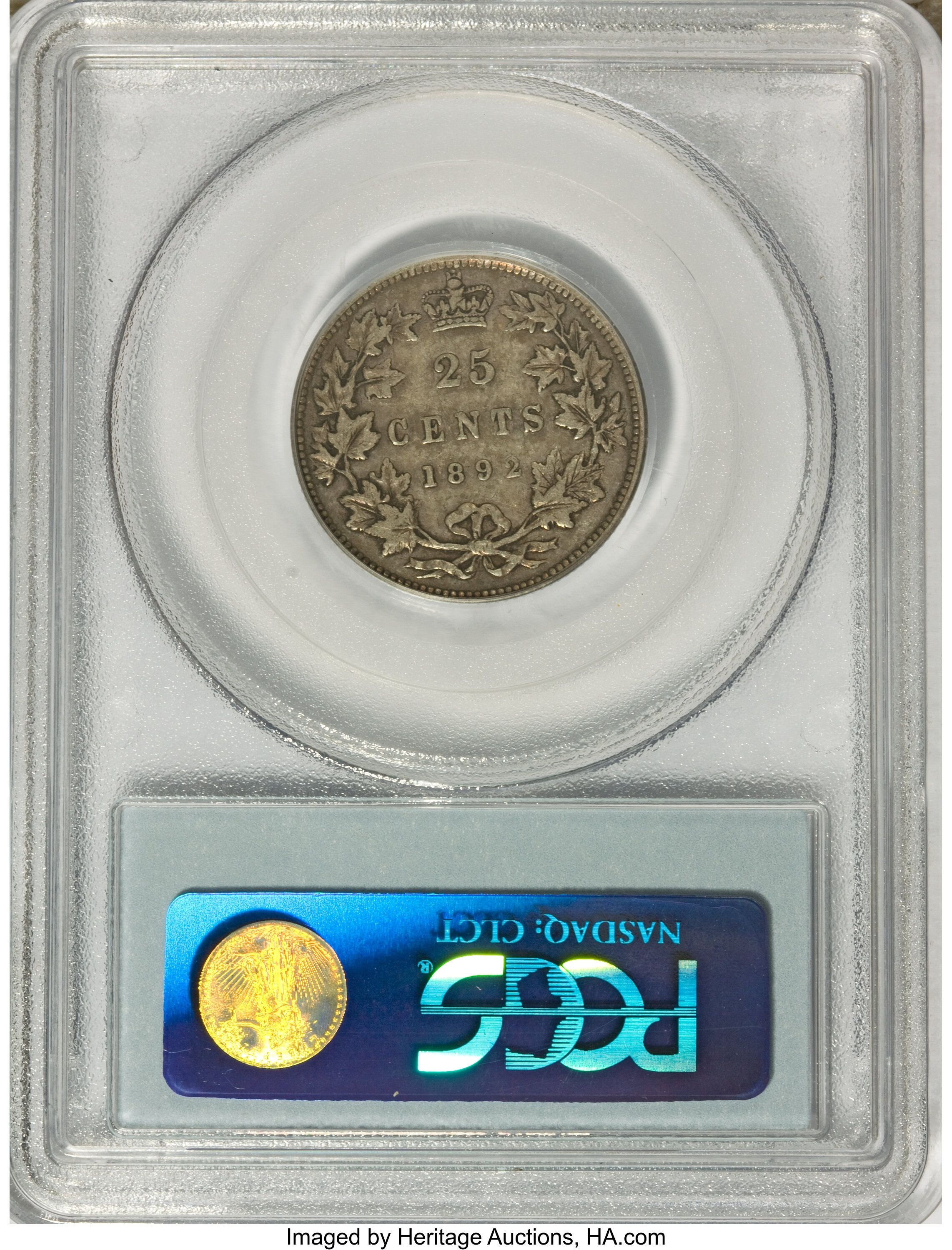 1892 25c VG8 thumbnail 2