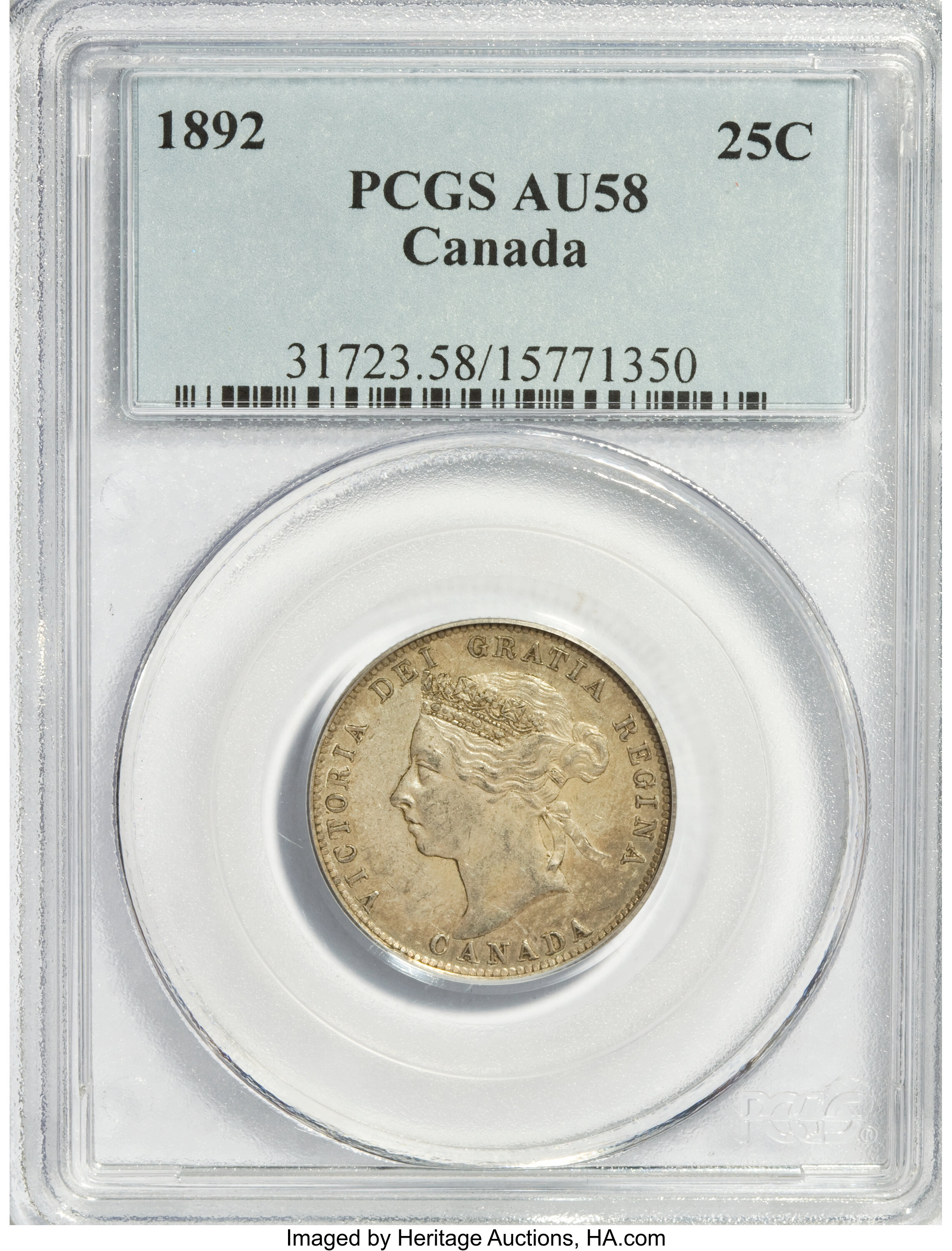 Canada: Victoria 25 Cents 1892, ...