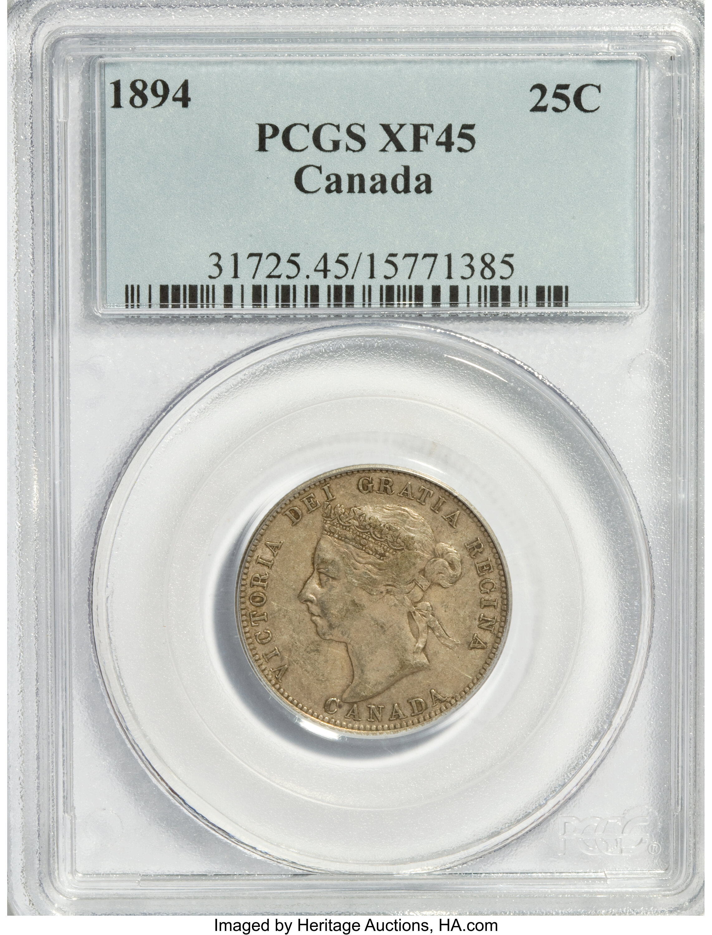 Canada: Victoria 25 Cents 1894,...