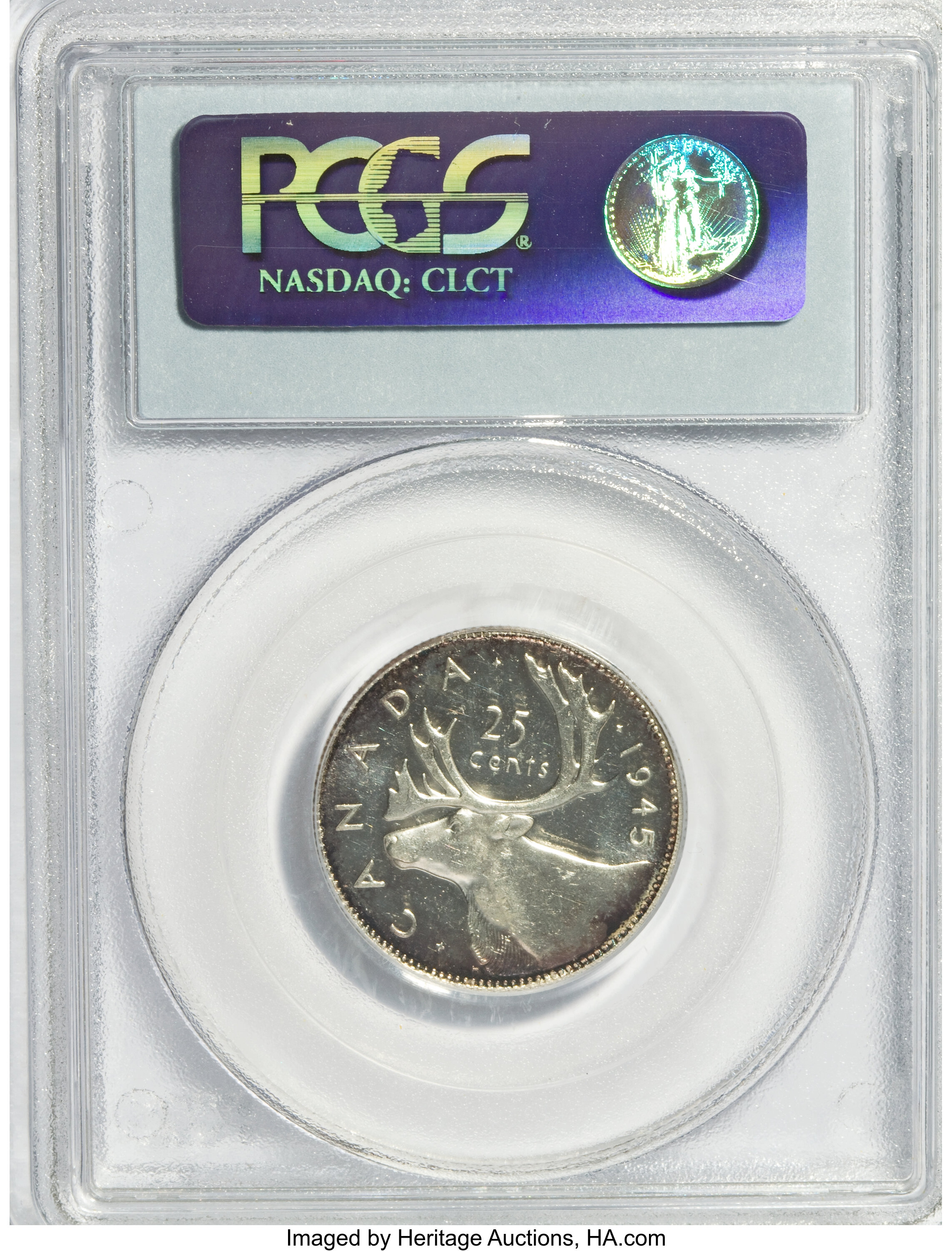 1945 25c Caribou AU58 thumbnail 4
