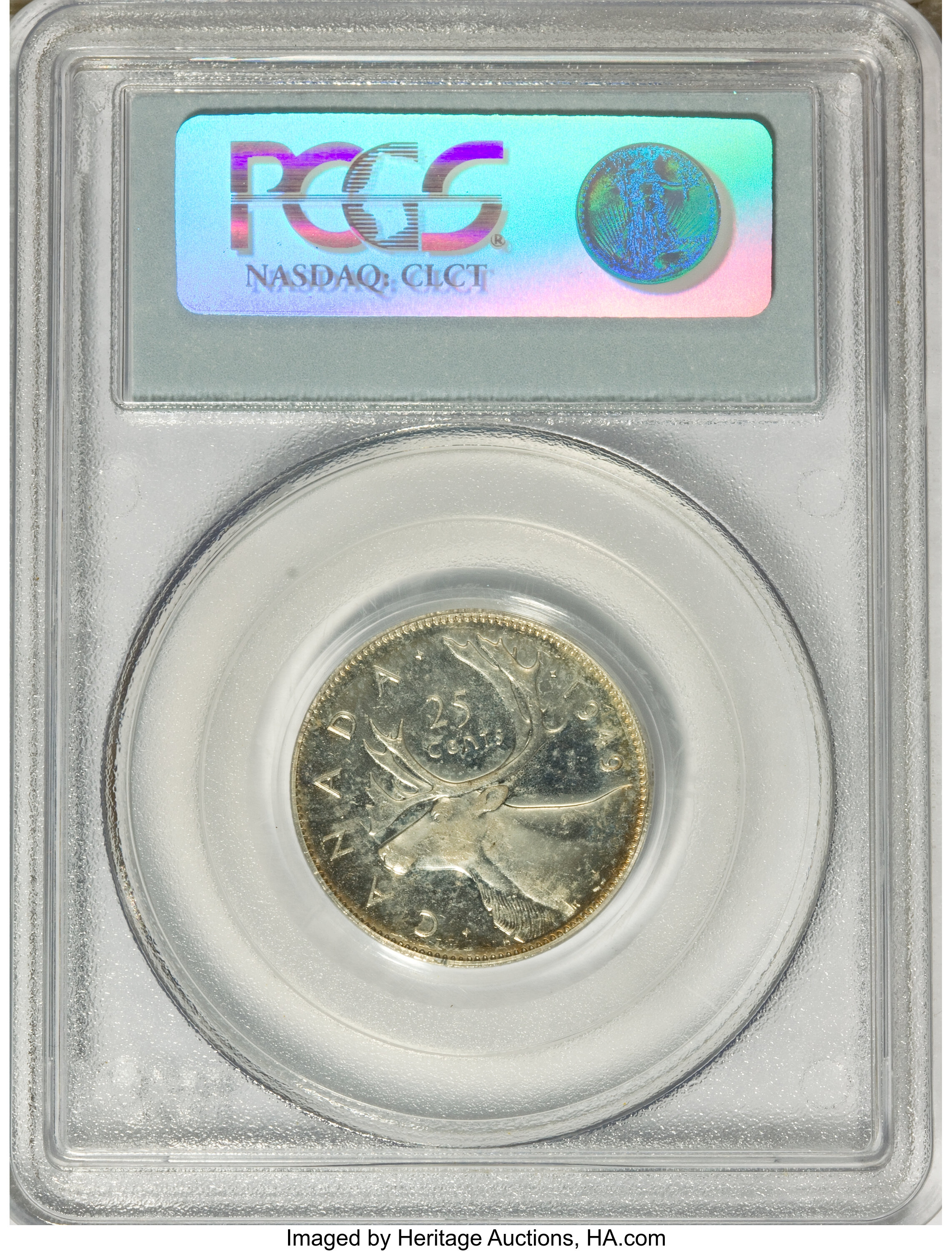 1949 25c Caribou AU50 thumbnail 4
