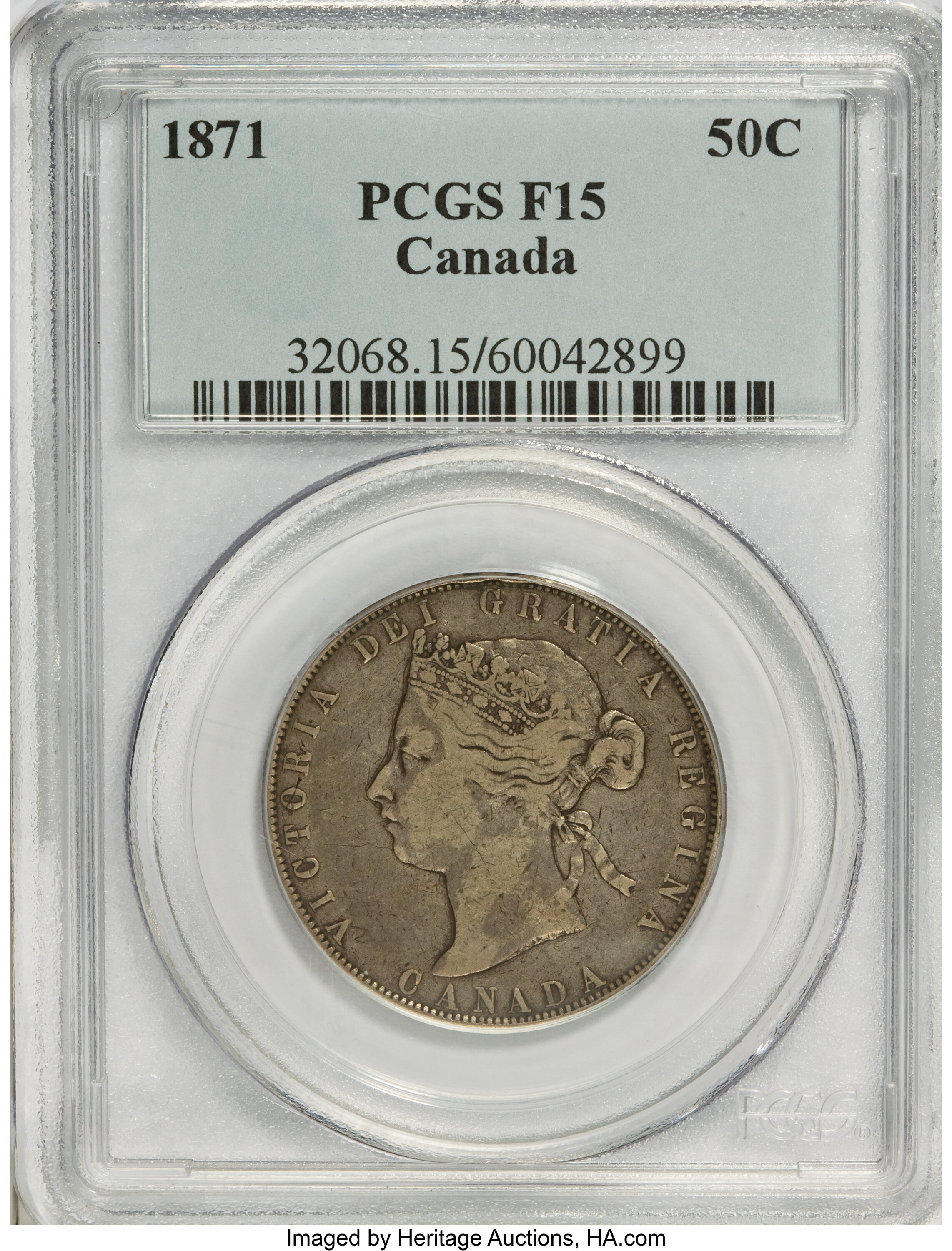 Canada: Victoria 50 Cents 1871,...