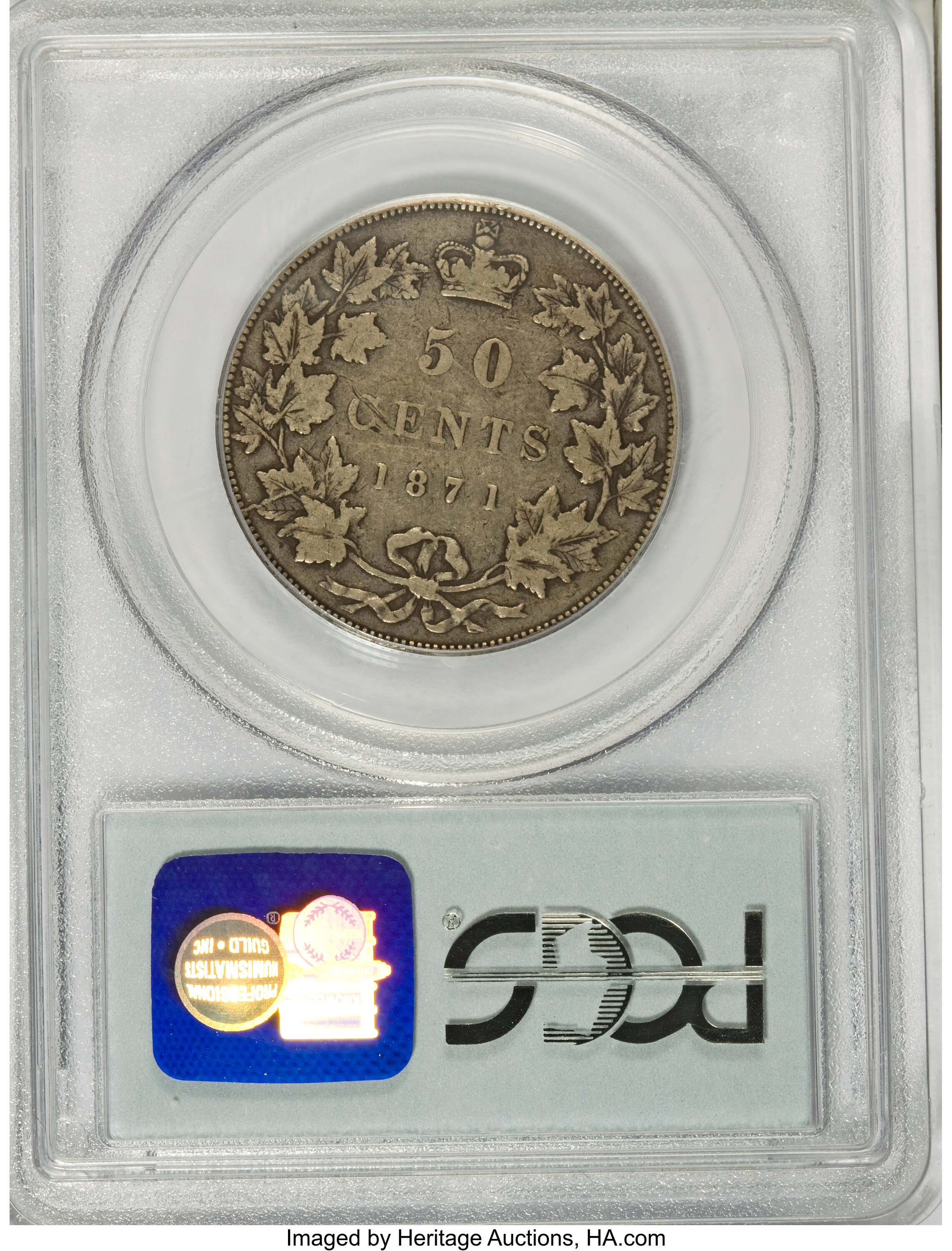 1871 50c VF20 thumbnail 2