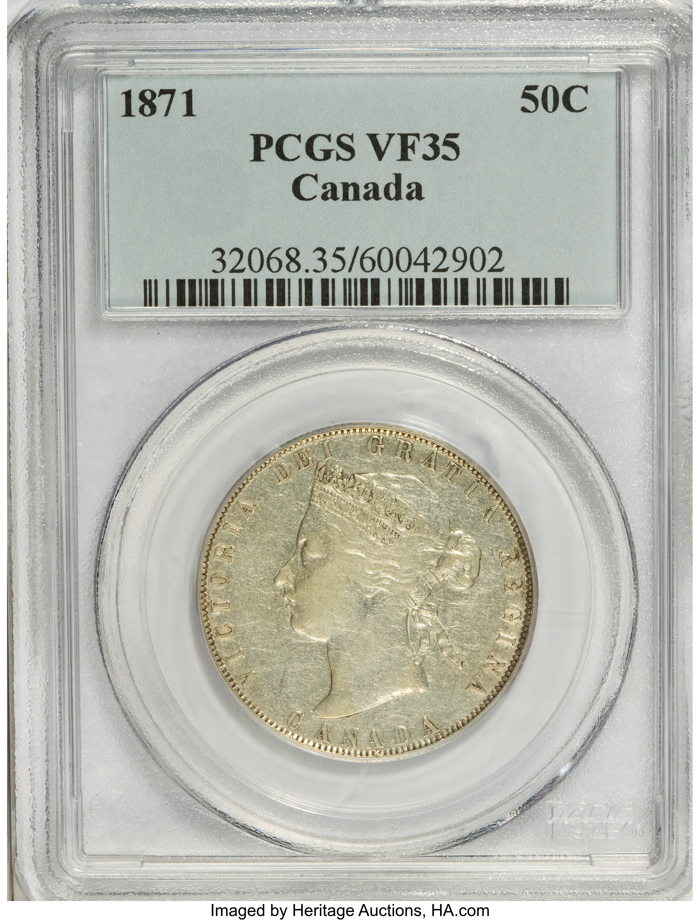 Canada: Victoria 50 Cents 1871,...