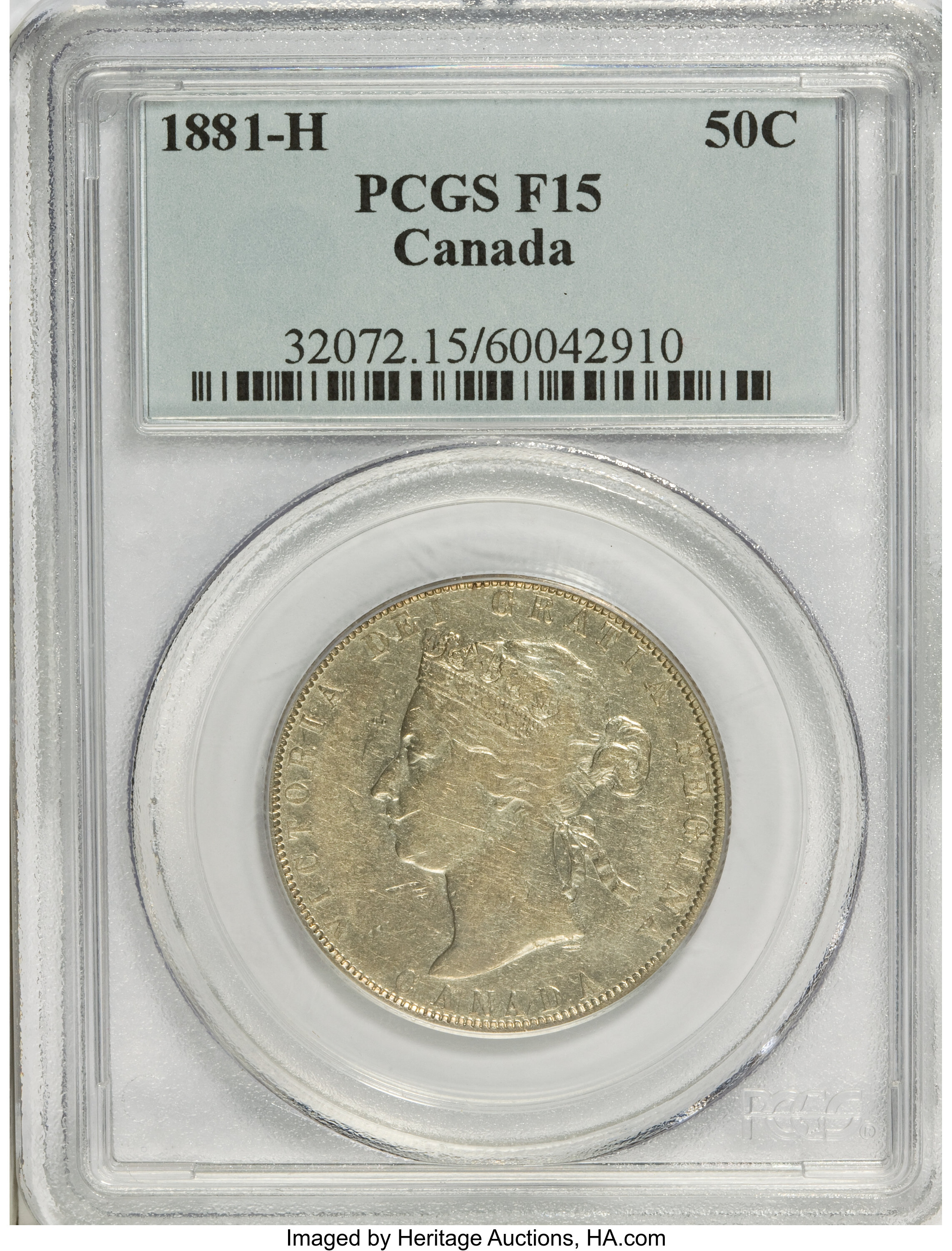 Canada: Victoria 50 Cents 1881-H,...