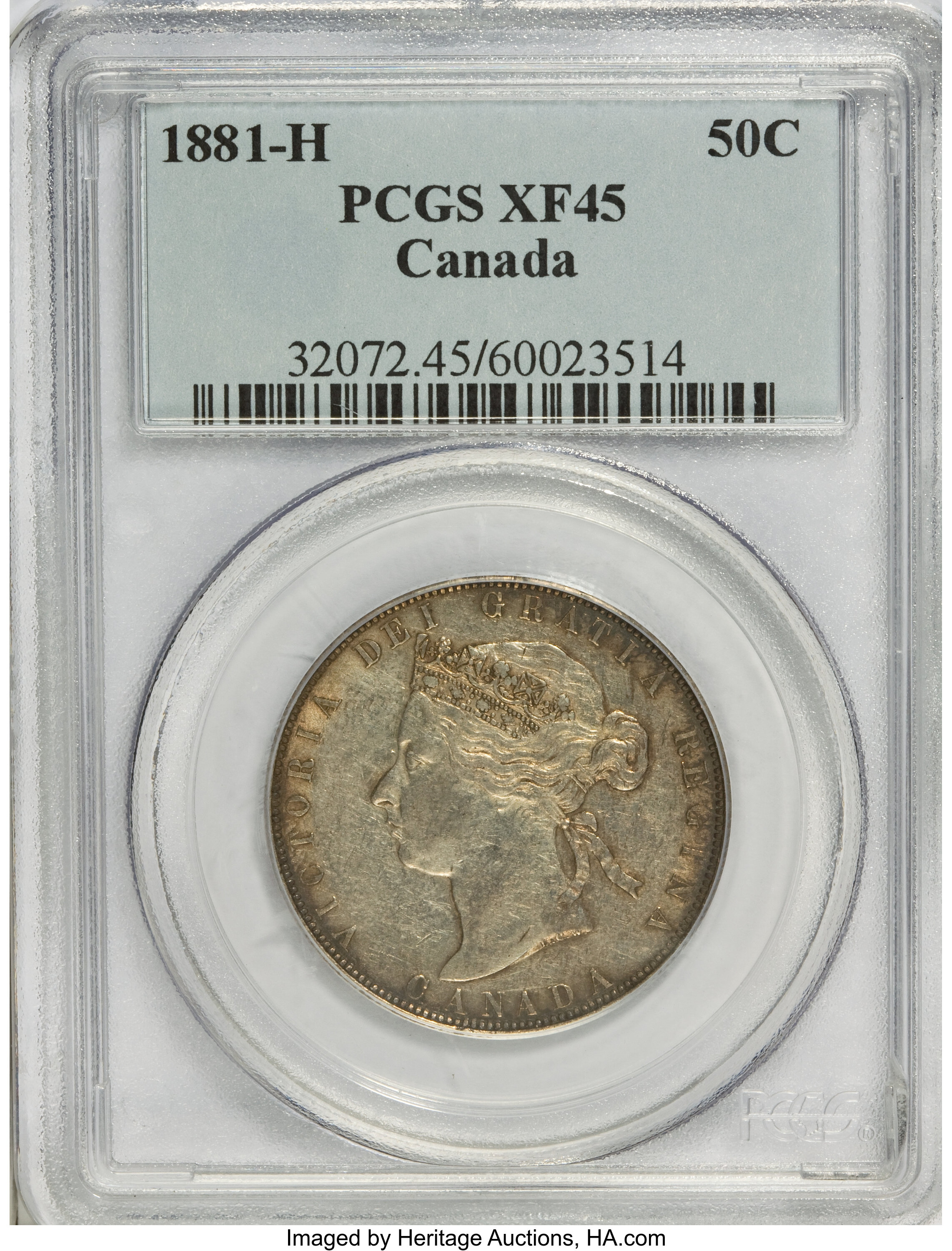 Canada: Victoria 50 Cents 1881-H,...