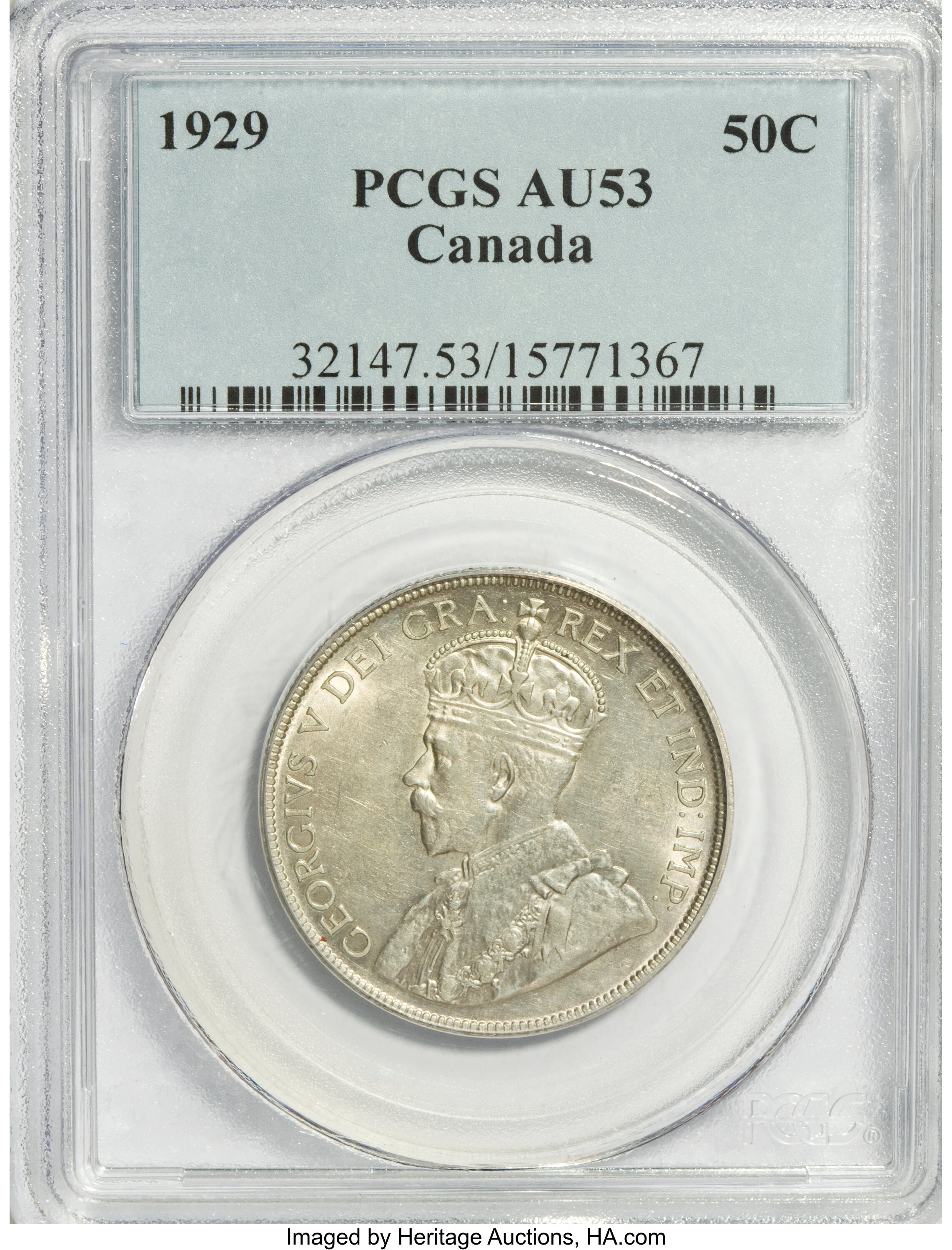 Canada: George V 50 Cents 1929,...