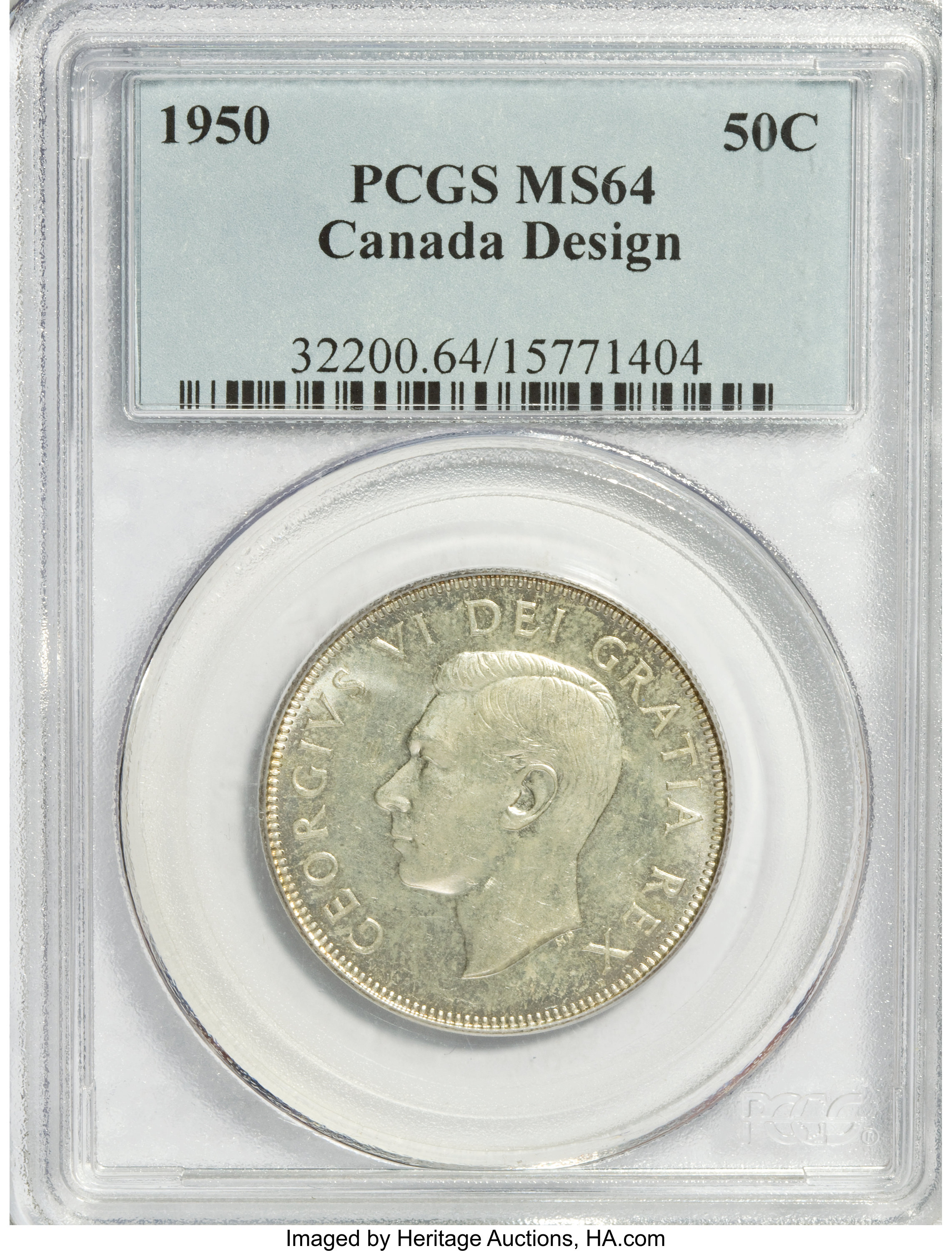 Canada: George VI 50 Cents 1950,...