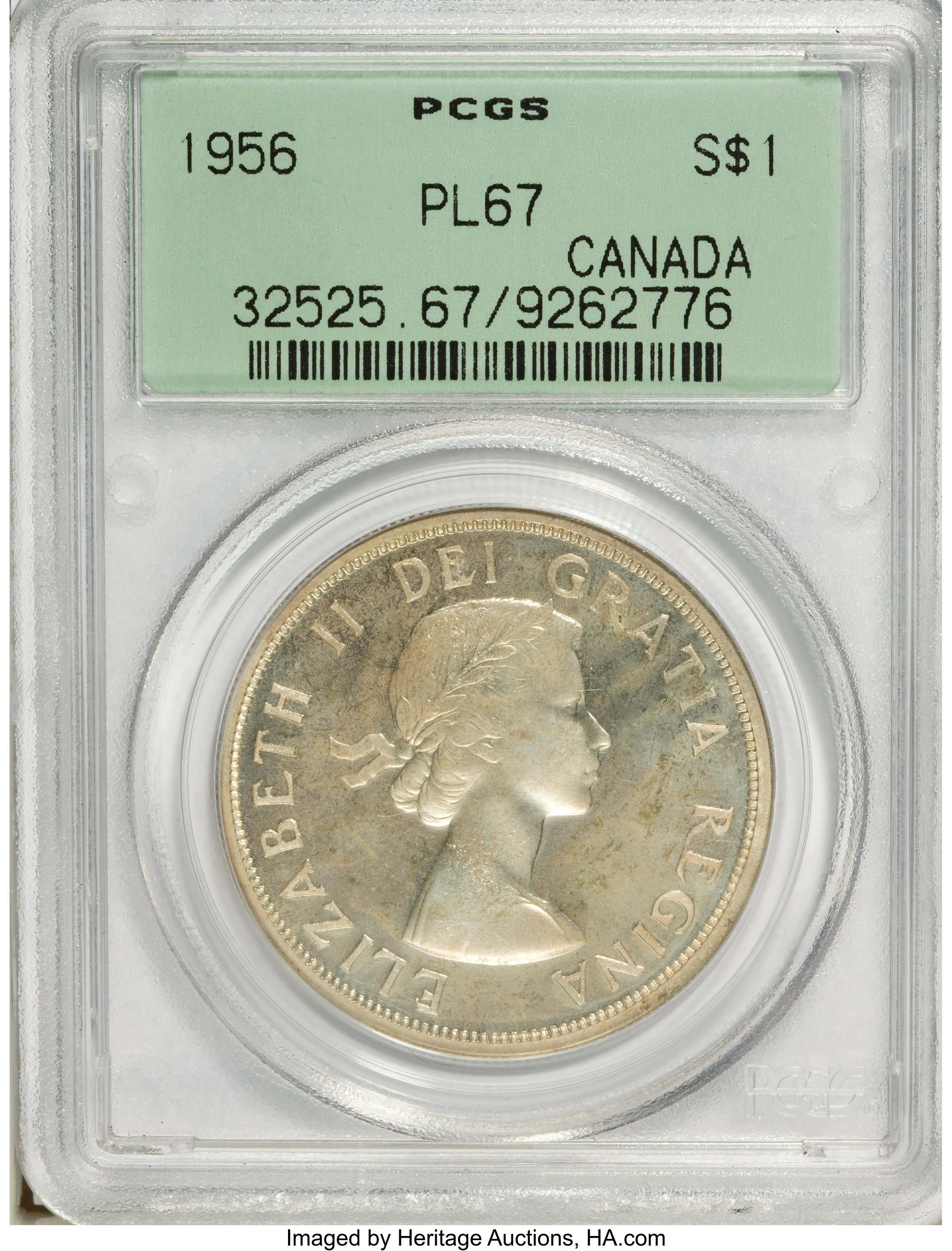 Canada: Elizabeth II Dollar 1956,...