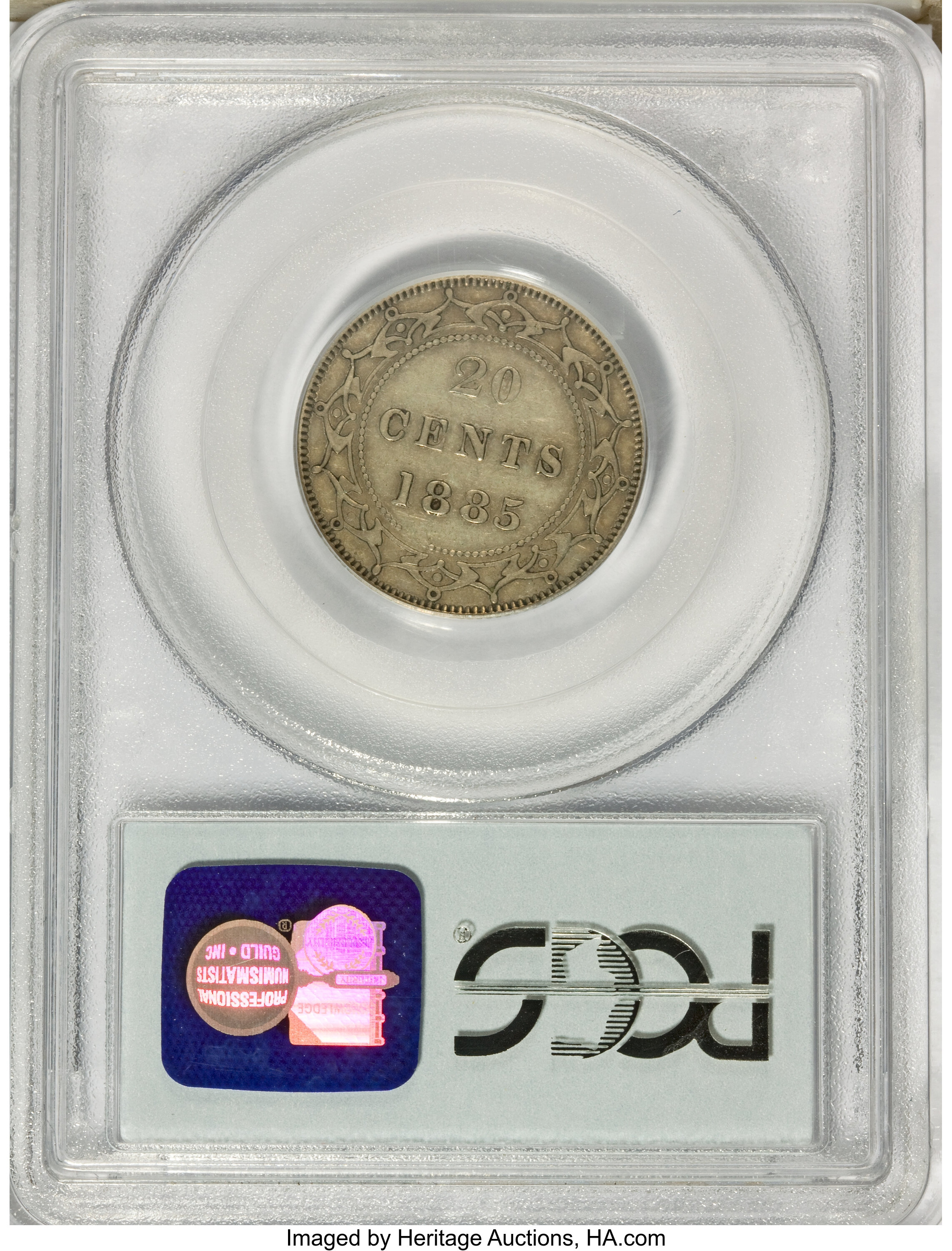 1885 20c Newfoundland AU50 thumbnail 8