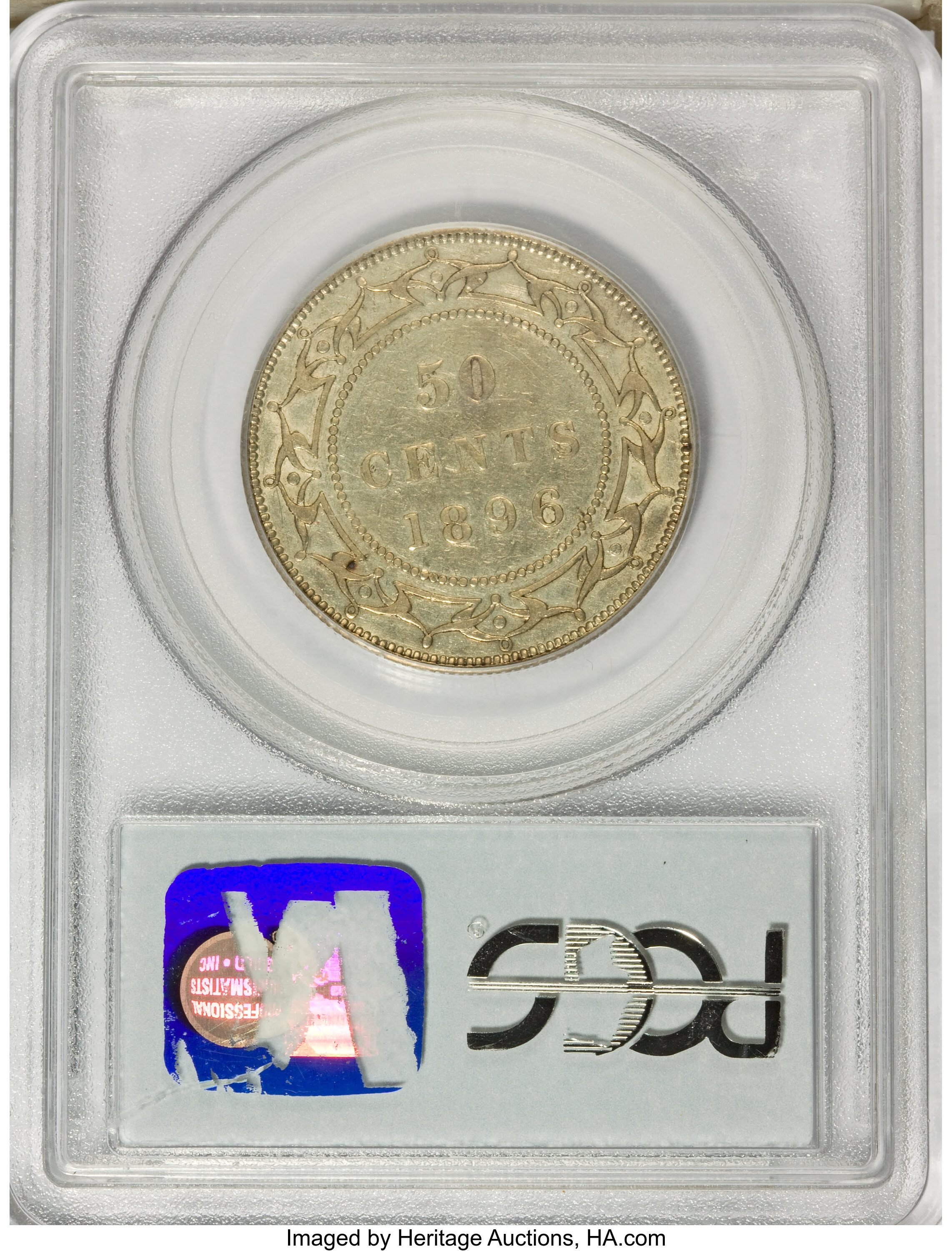 1896 50c Newfoundland, Large W F12 thumbnail 2